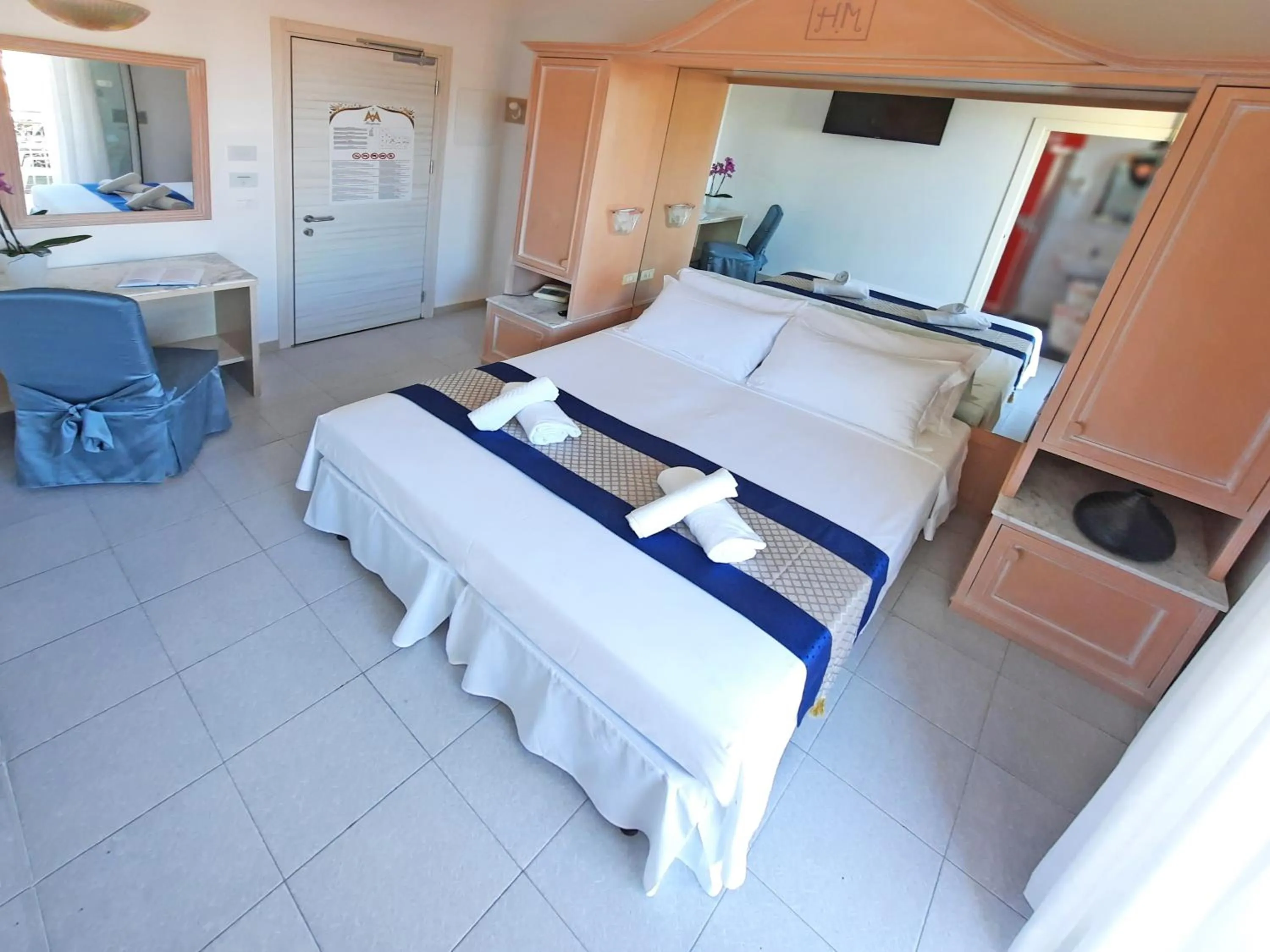 Bed in Hotel Margherita