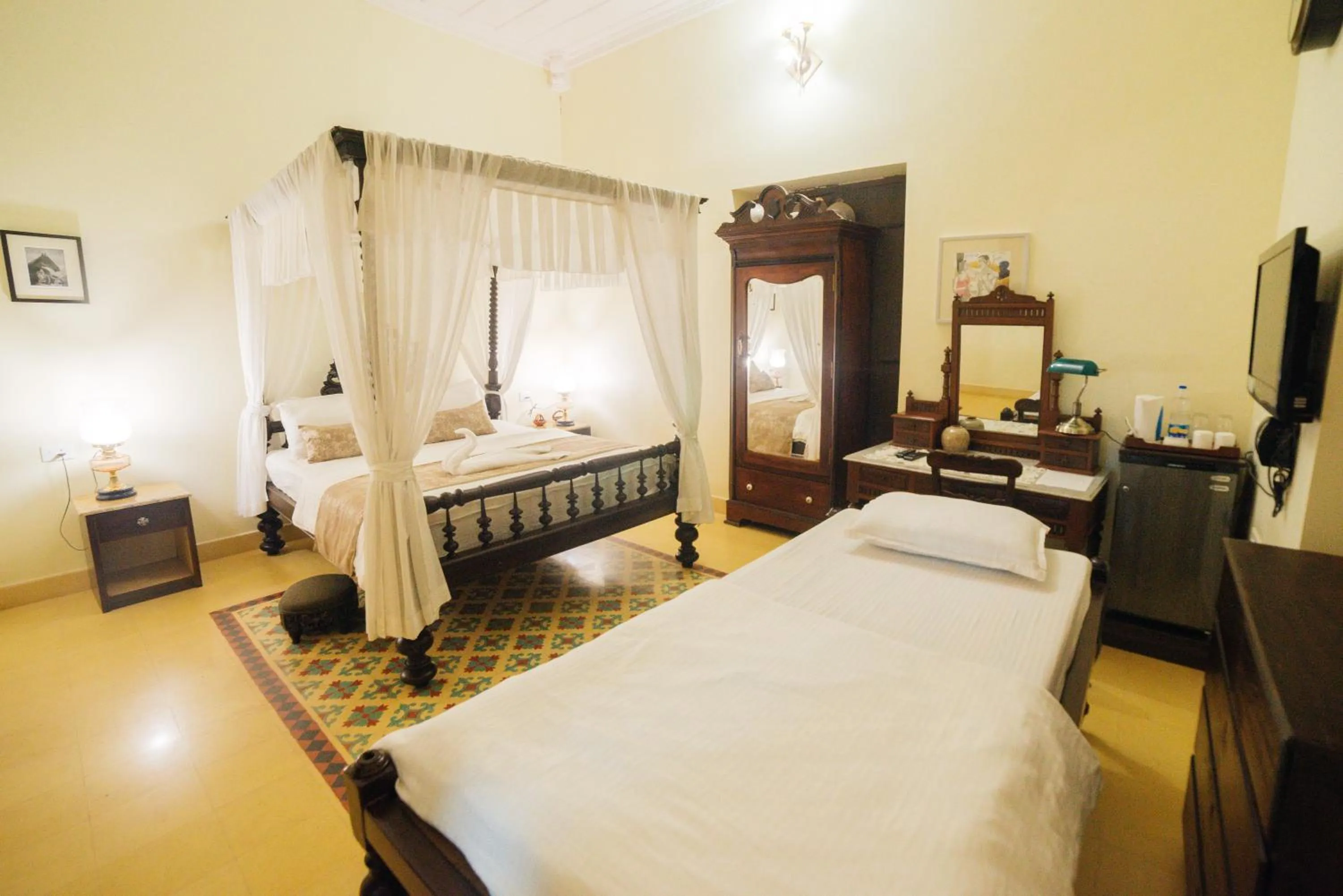 Bed in Casa Menezes - A Heritage Goan Homestay