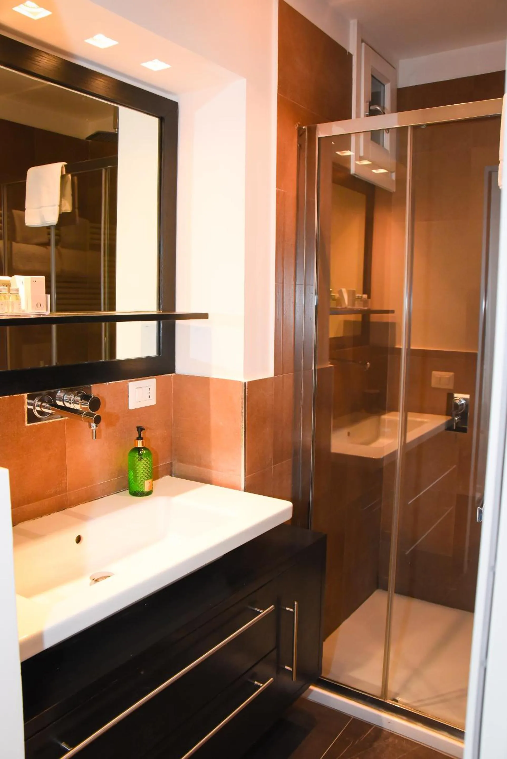 Shower in BQ House COLOSSEUM Luxury Rooms