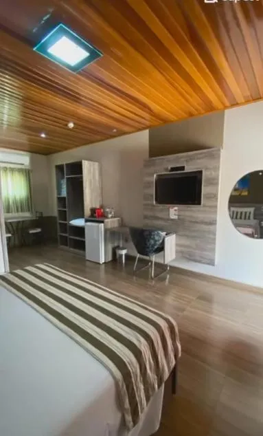 Bed in Hotel Pousada Villa Itália Olímpia