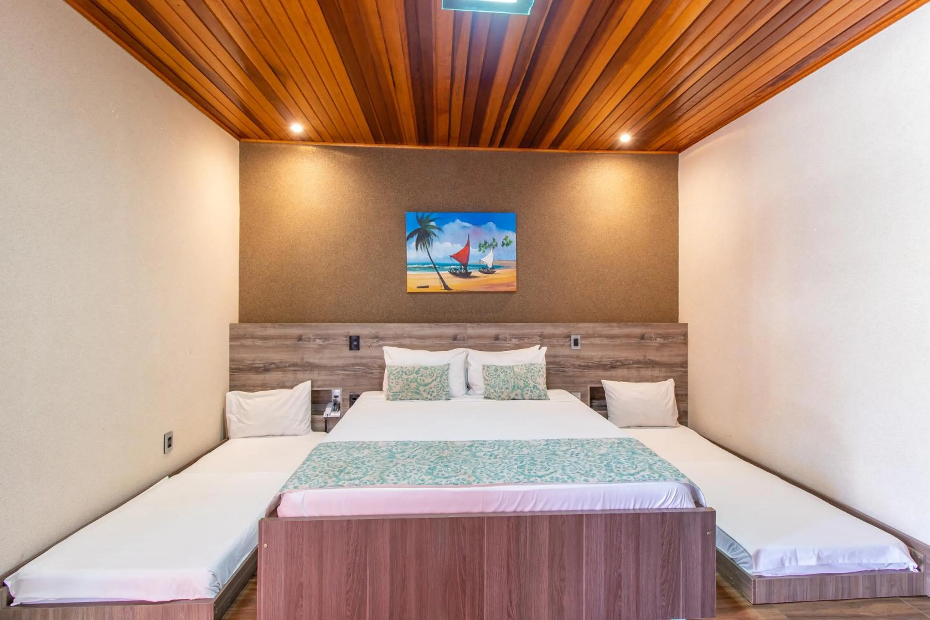 Bed in Hotel Pousada Villa Itália Olímpia