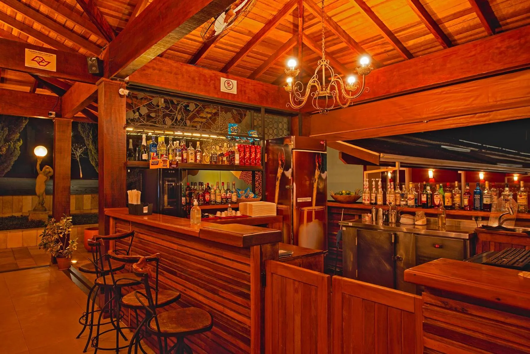 Restaurant/places to eat in Hotel Pousada Villa Itália Olímpia