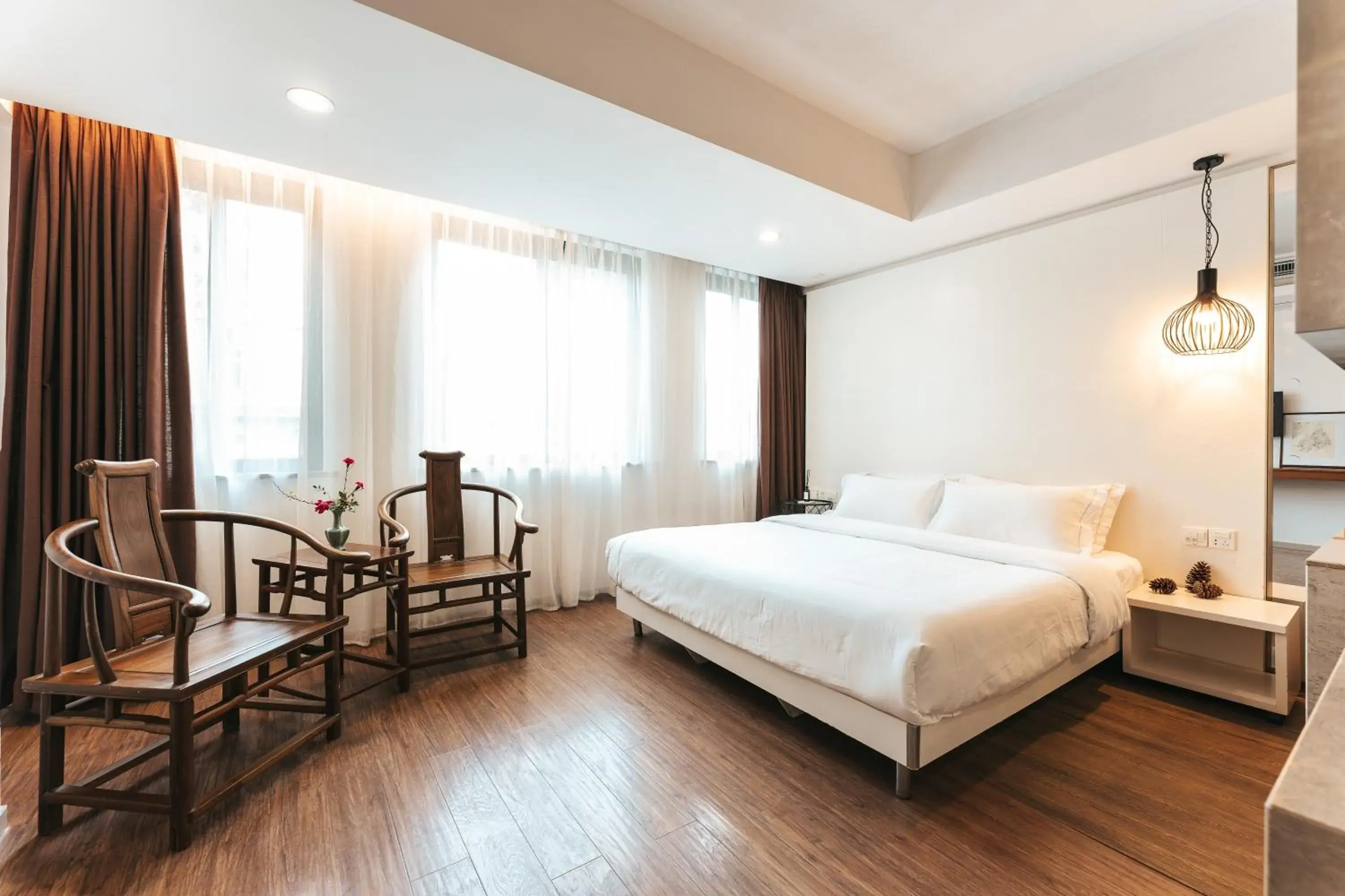 Bedroom, Bed in Xiamen Gulangyu Heitan Hotel Bedroom, Bed in Xiamen Gulangyu Heitan Hotel