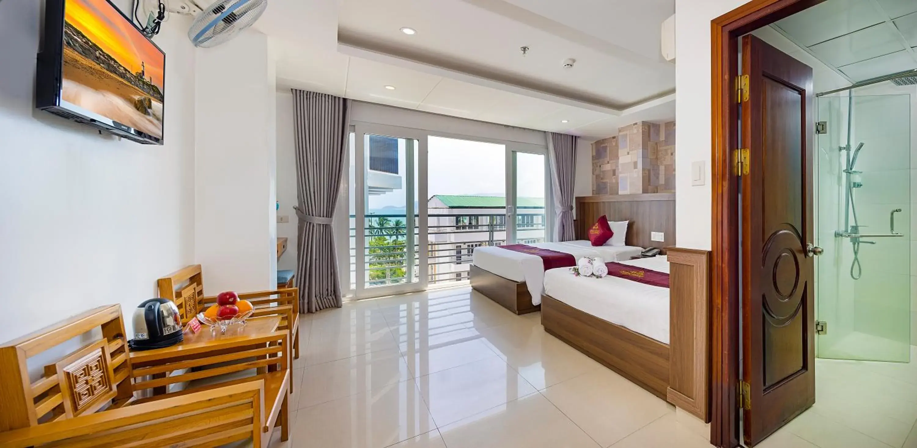 View (from property/room), Bed in Dubai Nha Trang Hotel managed by HT View (from property/room), Bed in Dubai Nha Trang Hotel managed by HT