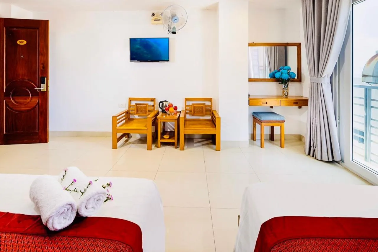 Bed in Dubai Nha Trang Hotel managed by HT