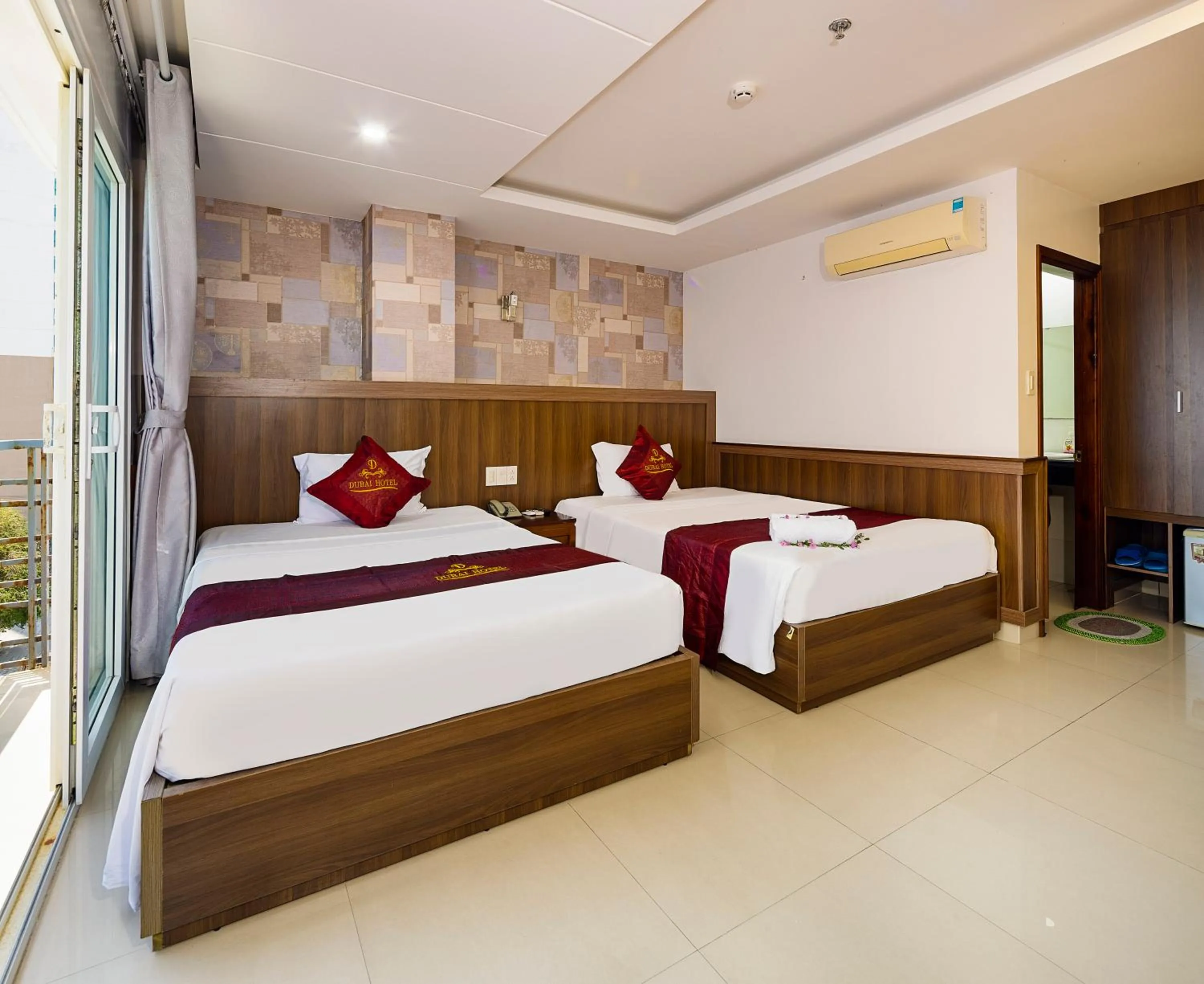 Photo of the whole room, Bed in Dubai Nha Trang Hotel managed by HT