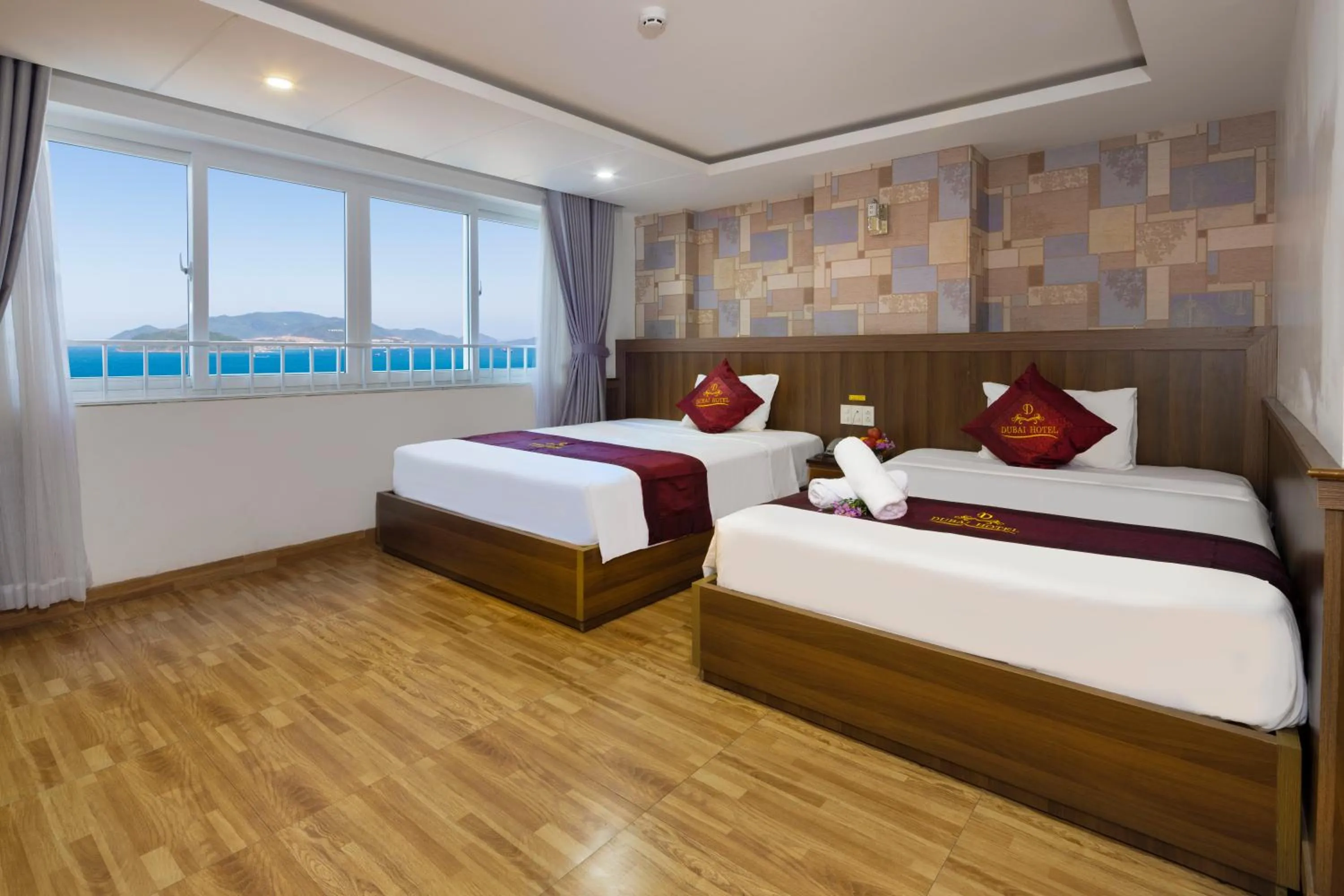 Photo of the whole room, Bed in Dubai Nha Trang Hotel managed by HT