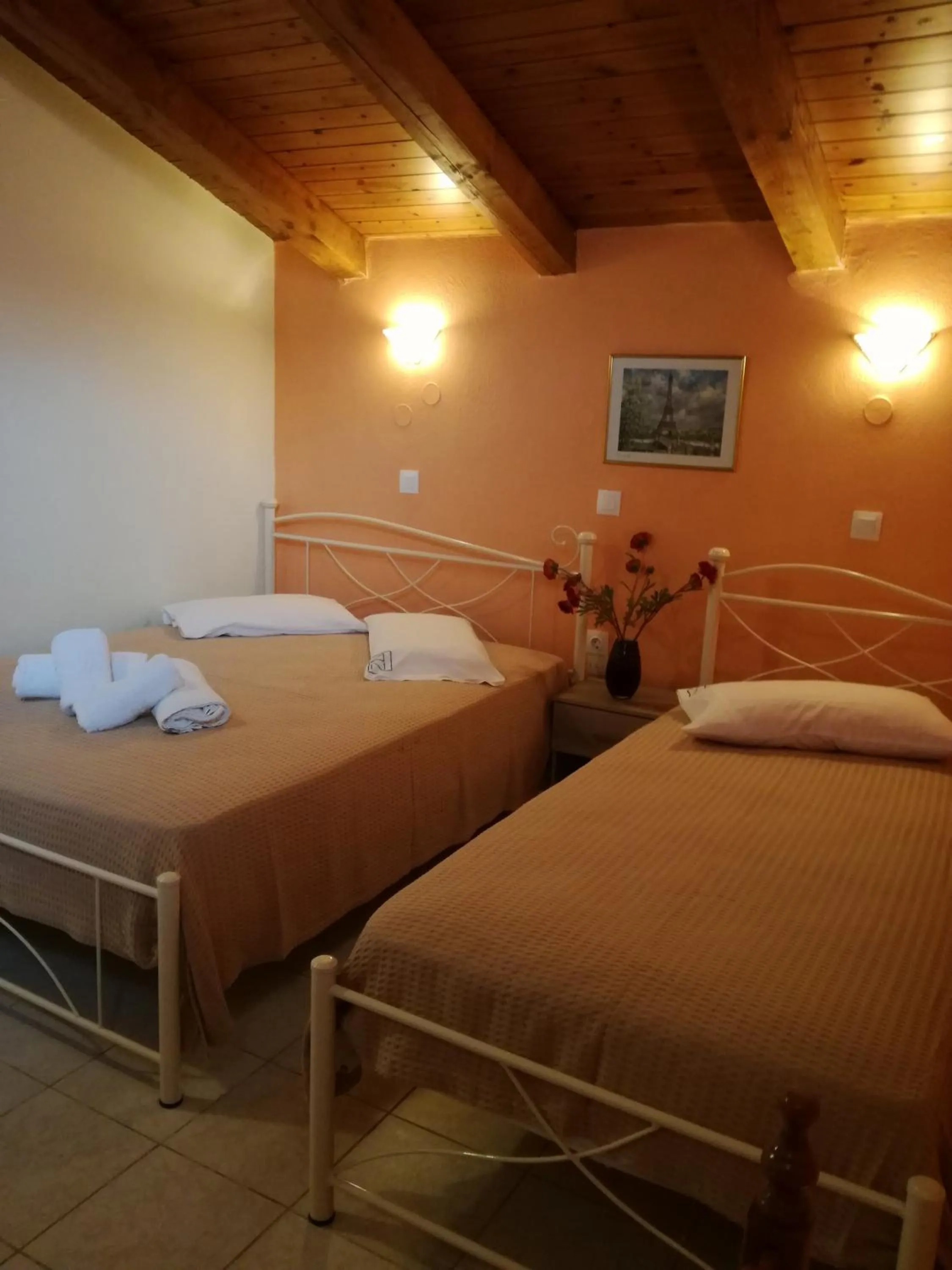 Bedroom, Bed in Apartments Filoxenia Zois