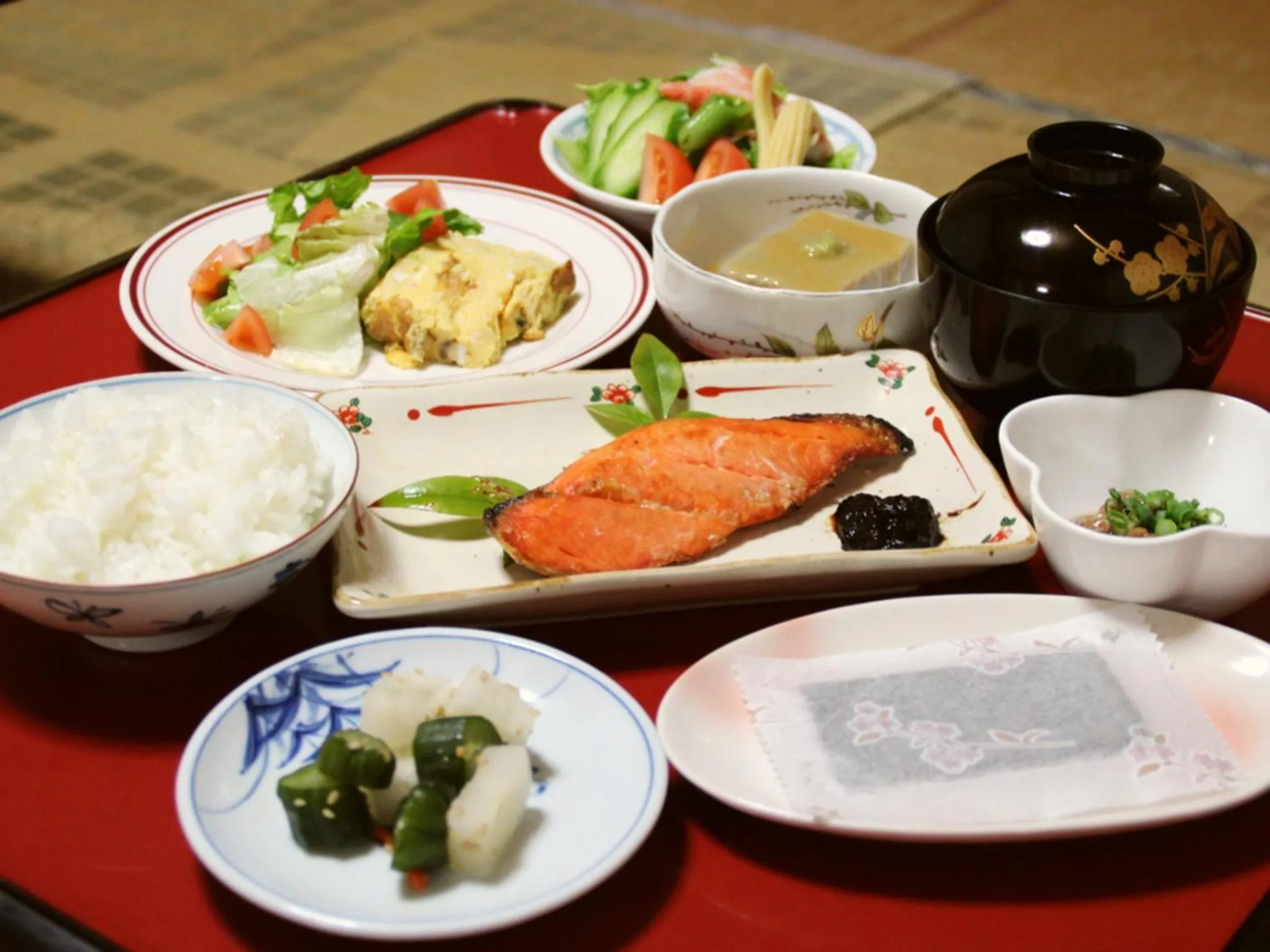 Asian breakfast in Kannawaso
