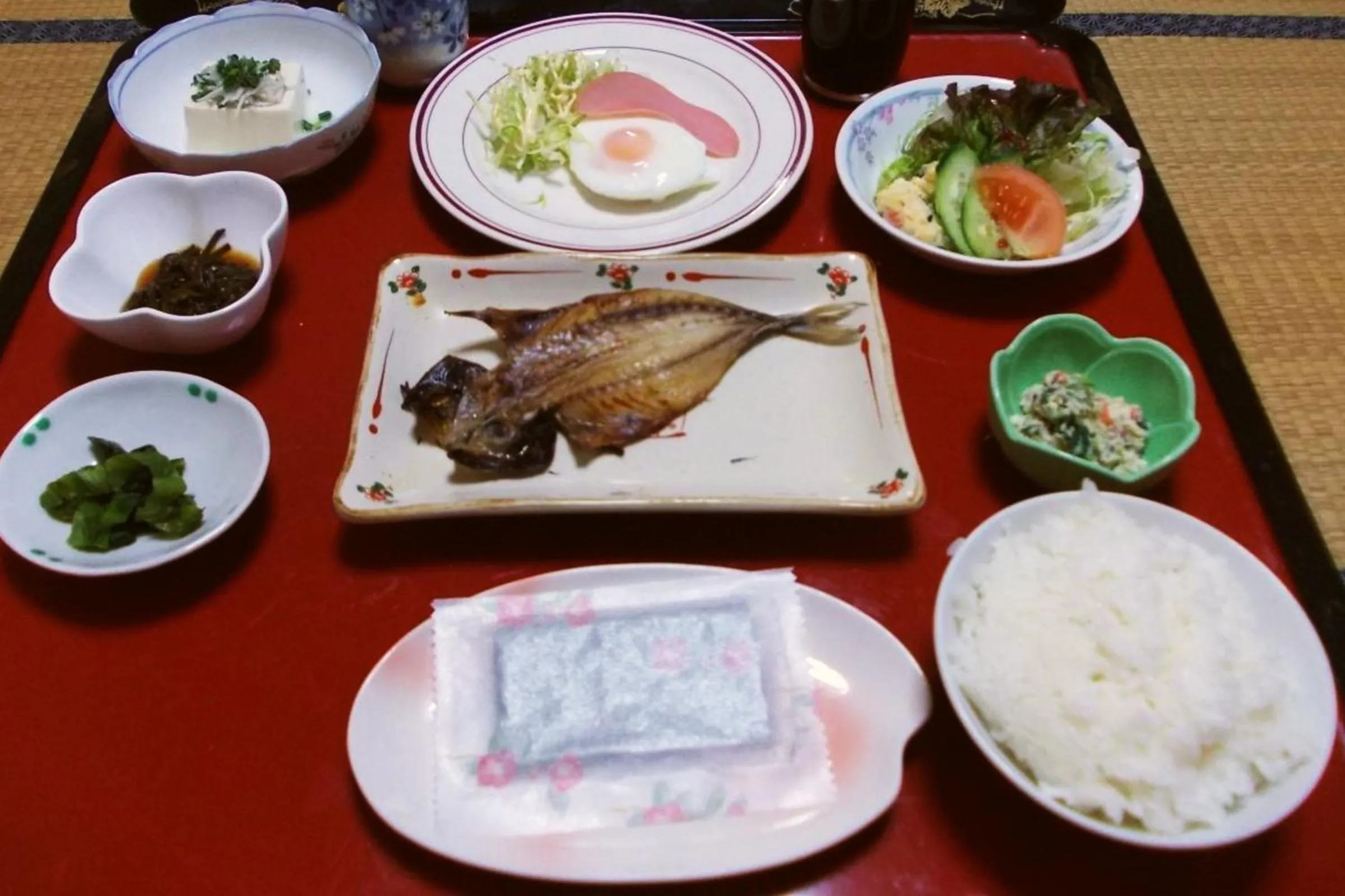 Asian breakfast in Kannawaso