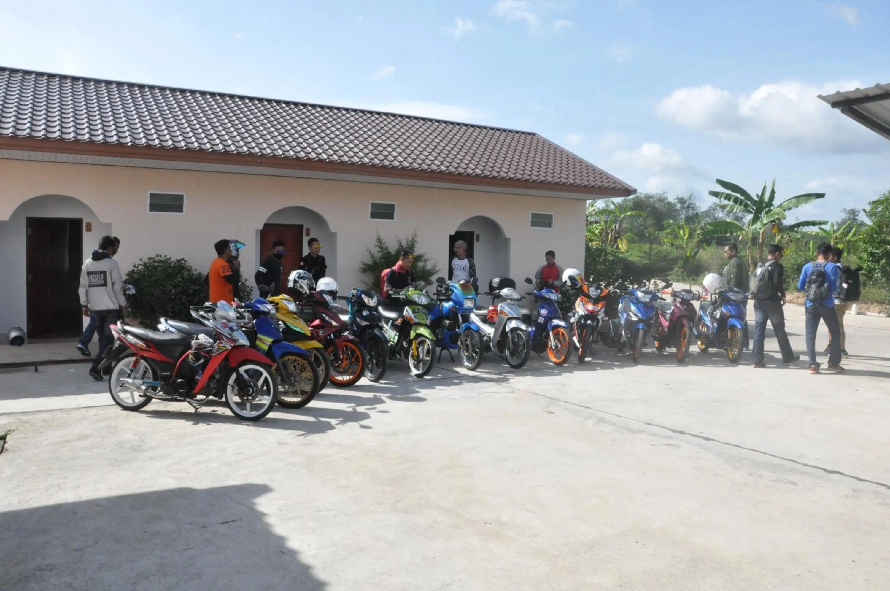 group of guests in Banana Resort Sadao