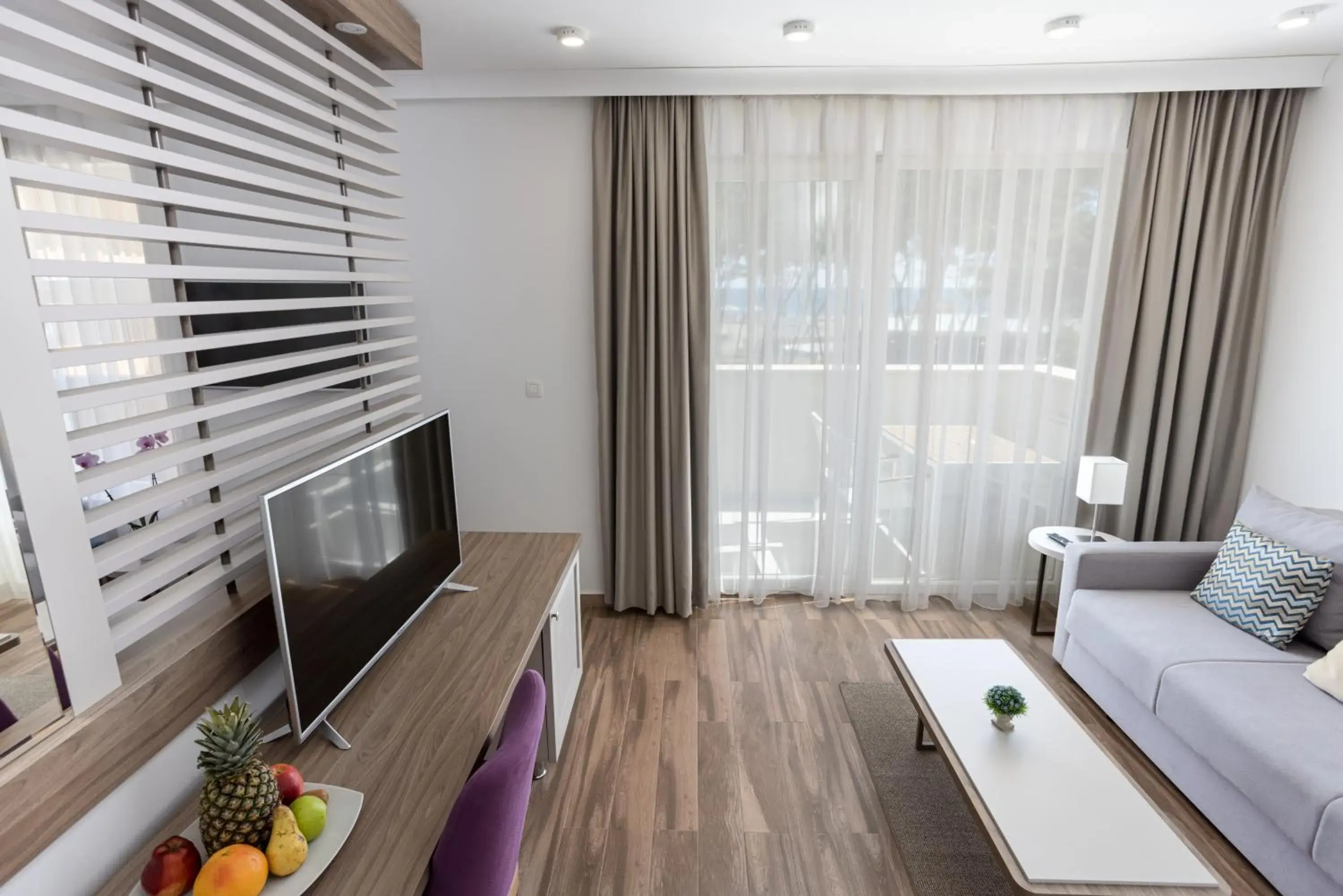 Seating area, Bed in Azul Beach Resort Montenegro by Karisma - All Inclusive Seating area, Bed in Azul Beach Resort Montenegro by Karisma - All Inclusive