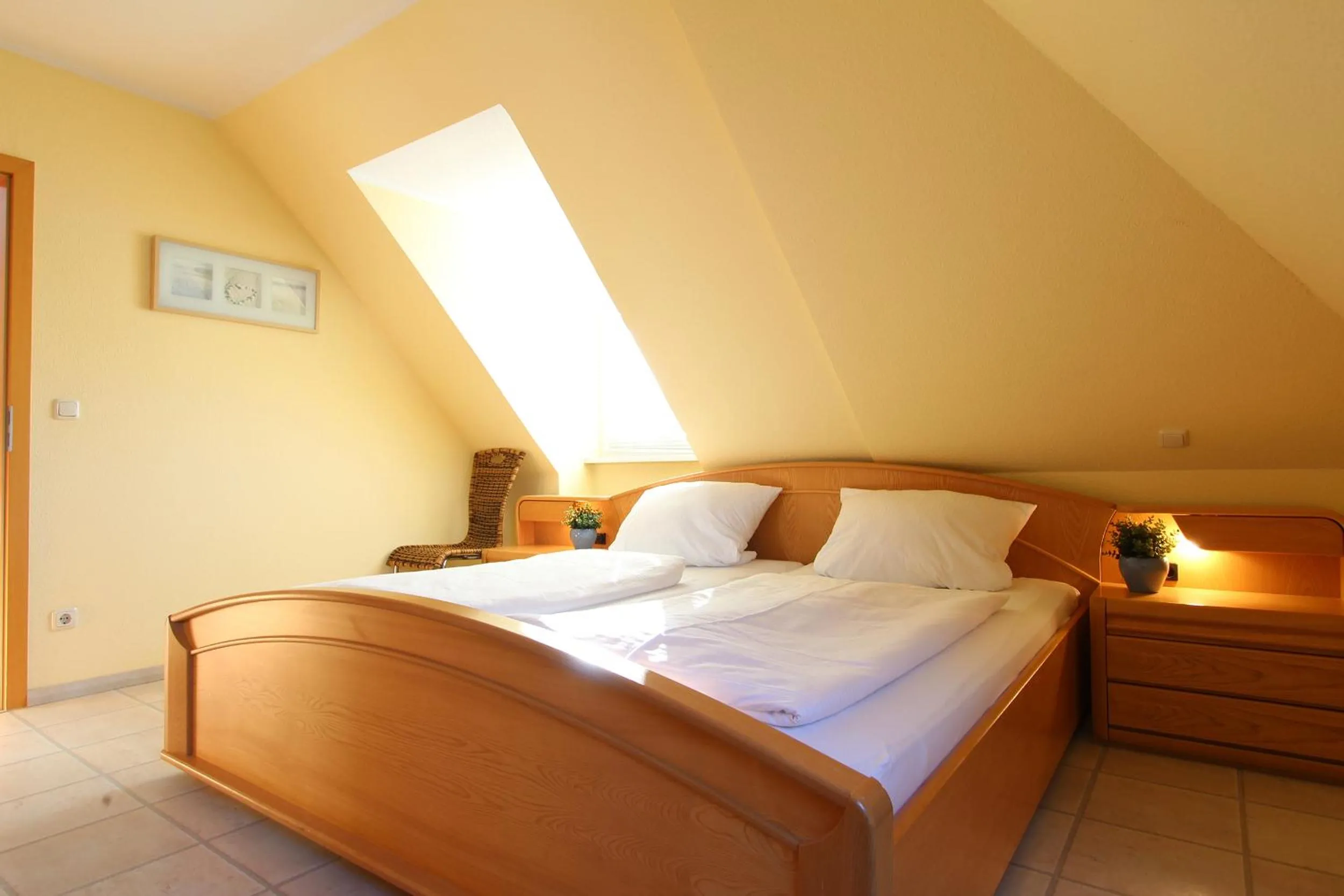 Bedroom, Bed in Ferienwohnung Möwennest
