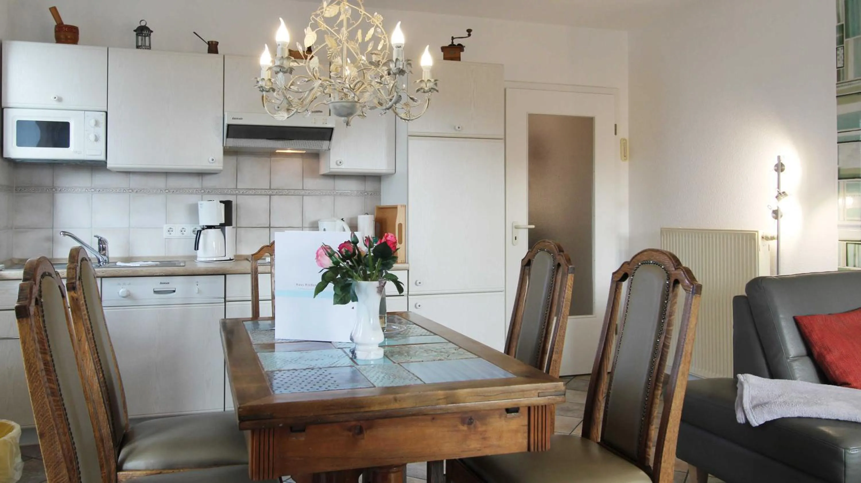 Kitchen or kitchenette in Ferienwohnung Ostseeinsel
