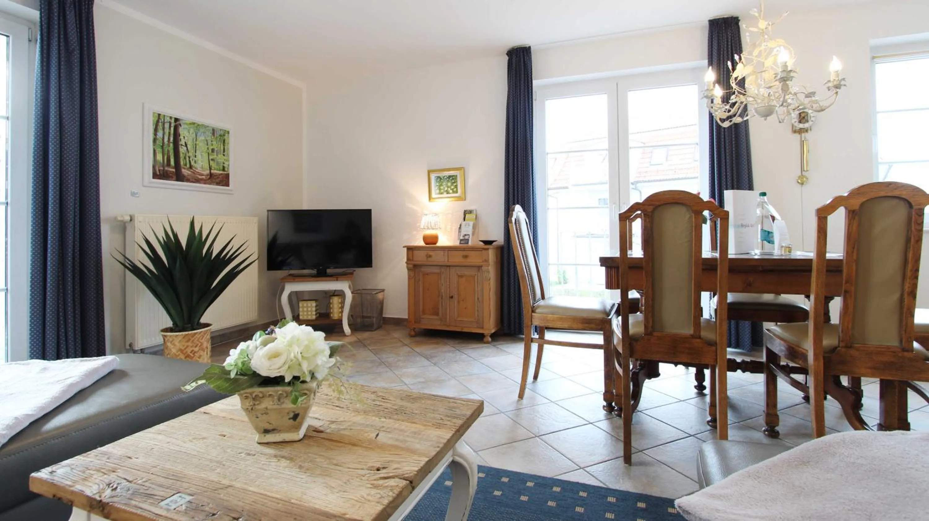 Living room in Ferienwohnung Ostseeinsel