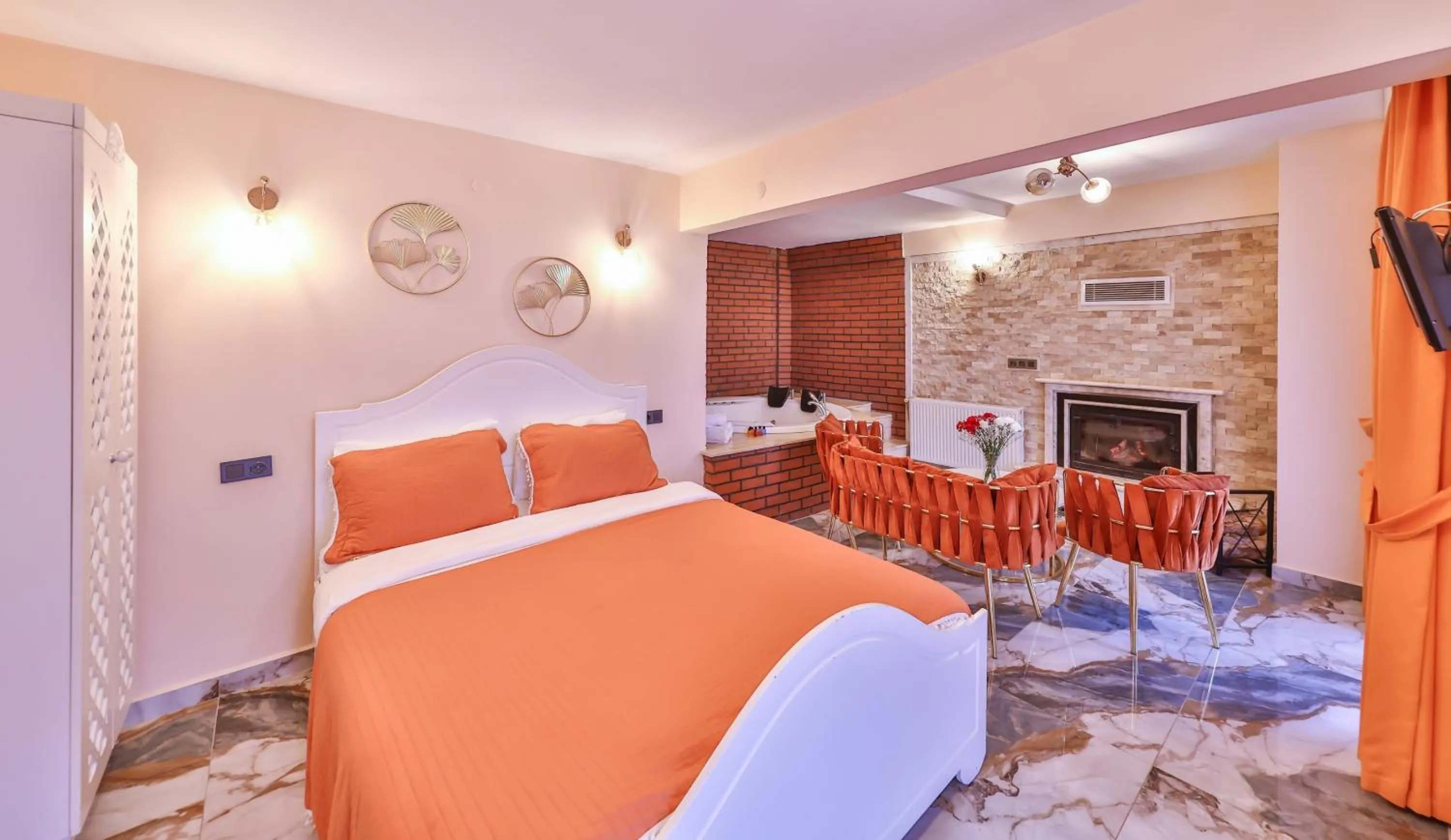 Bed in Agva Teras Garden Hotel & Bungalow