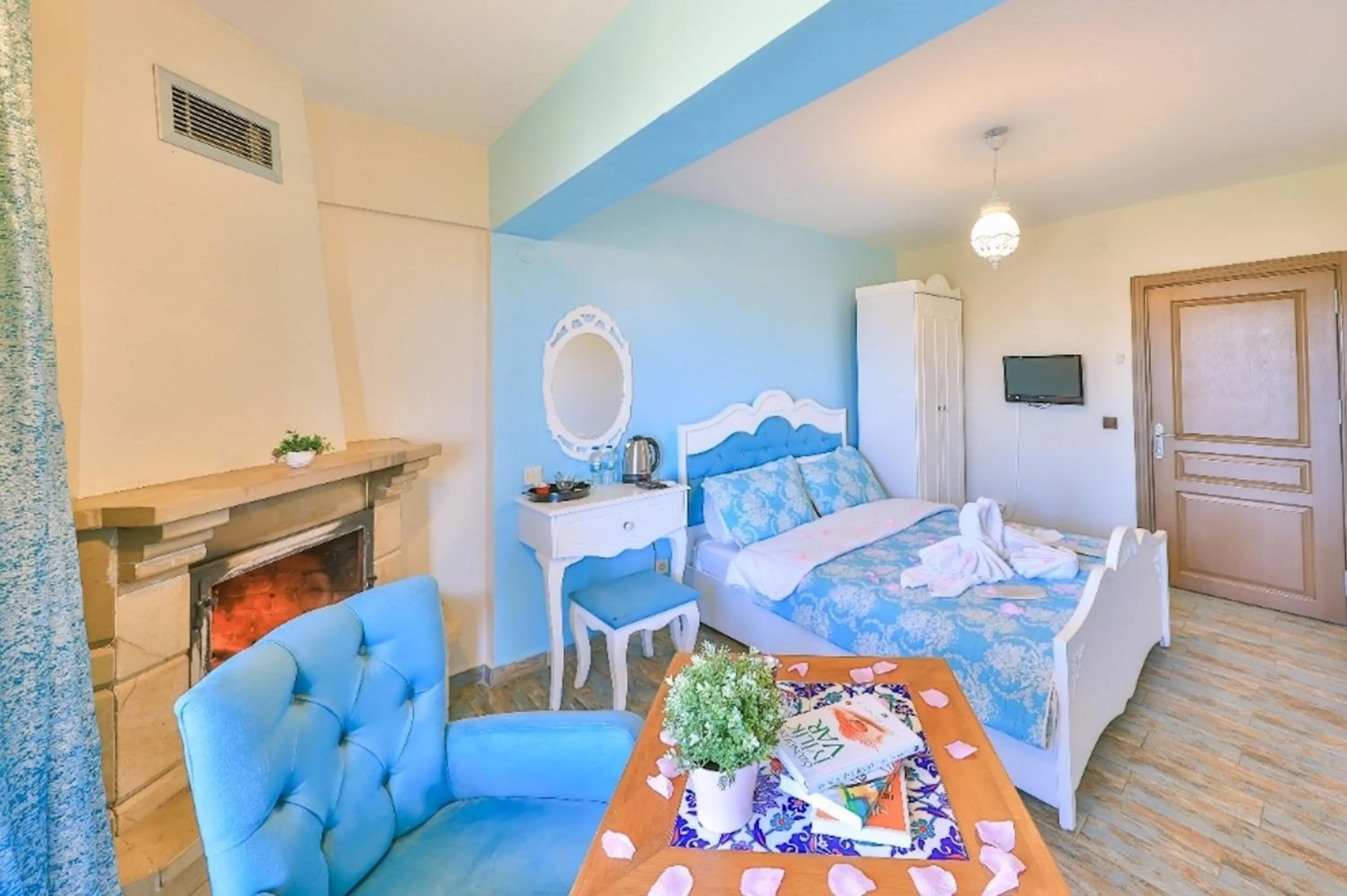 Bed in Agva Teras Garden Hotel & Bungalow