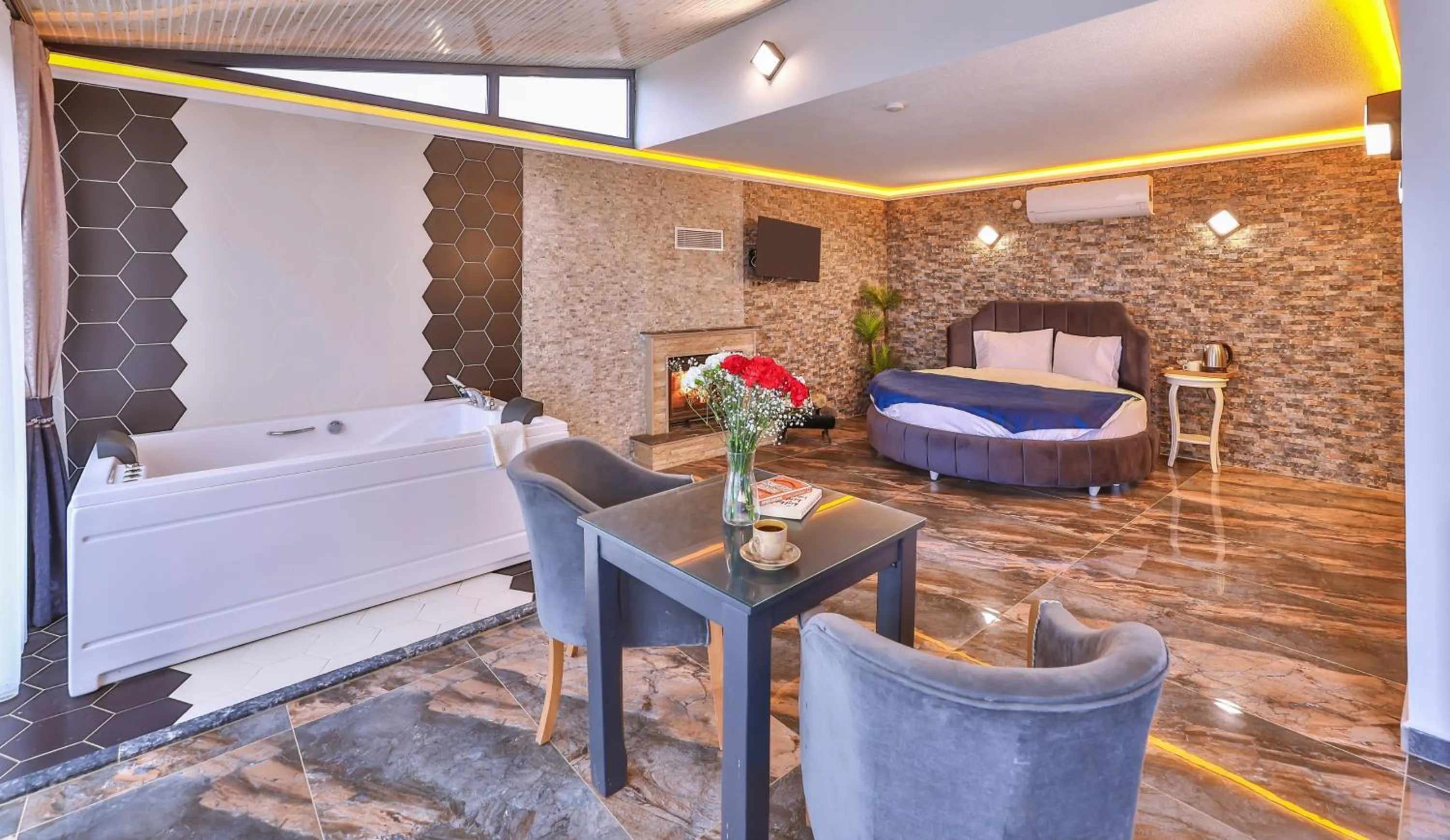 Bed in Agva Teras Garden Hotel & Bungalow