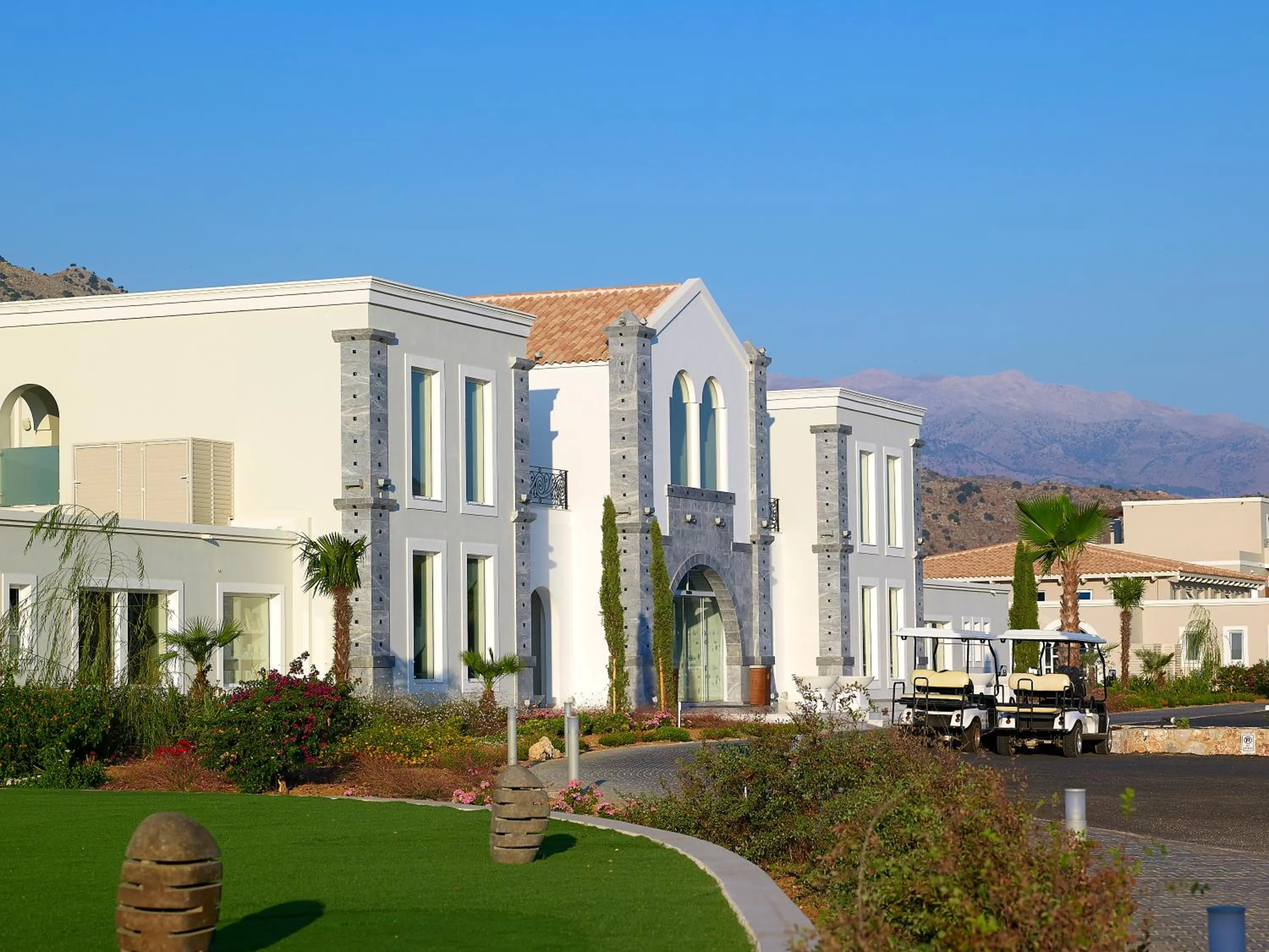 Facade/entrance in Anemos Luxury Grand Resort