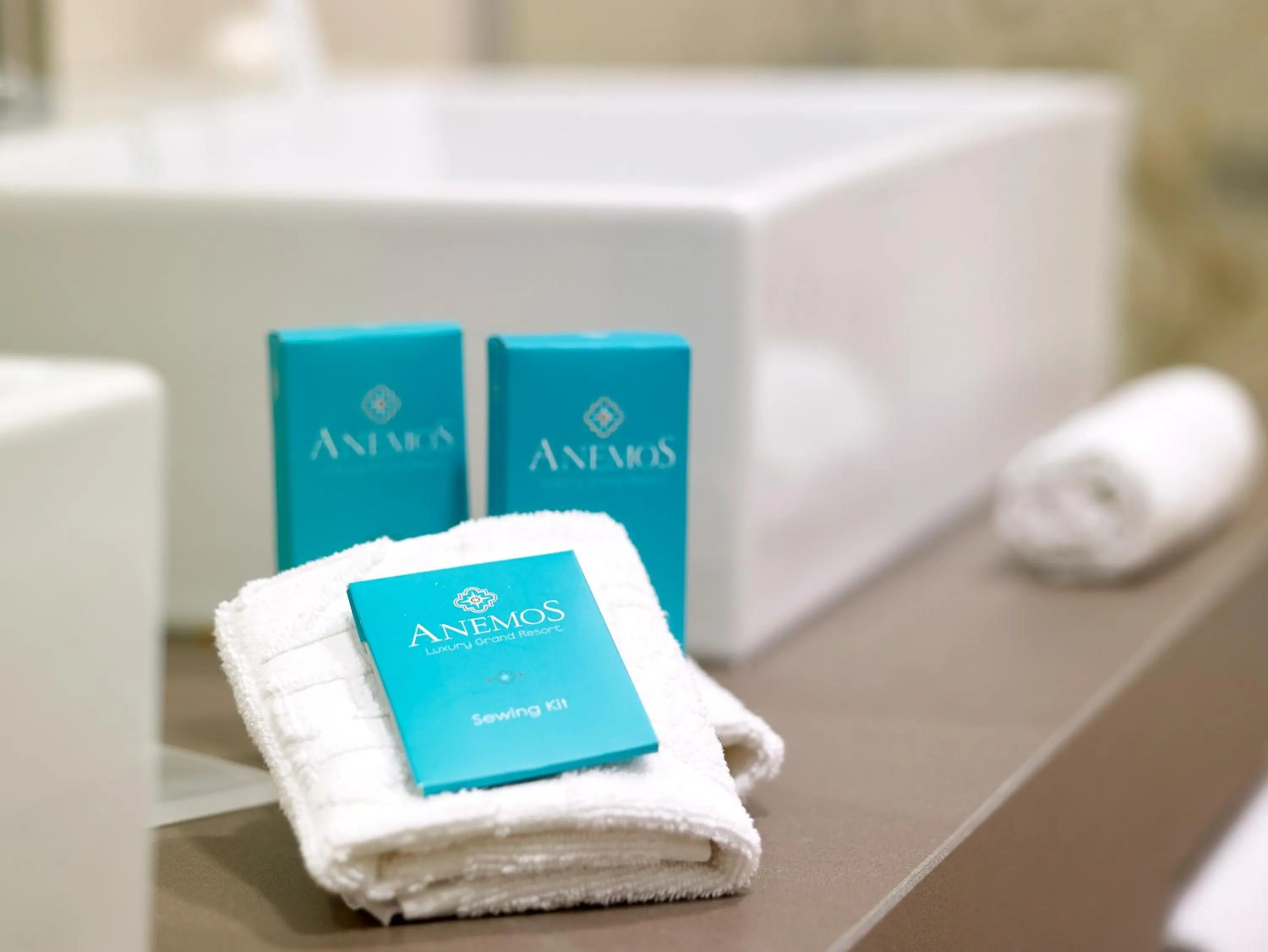 Bathroom in Anemos Luxury Grand Resort