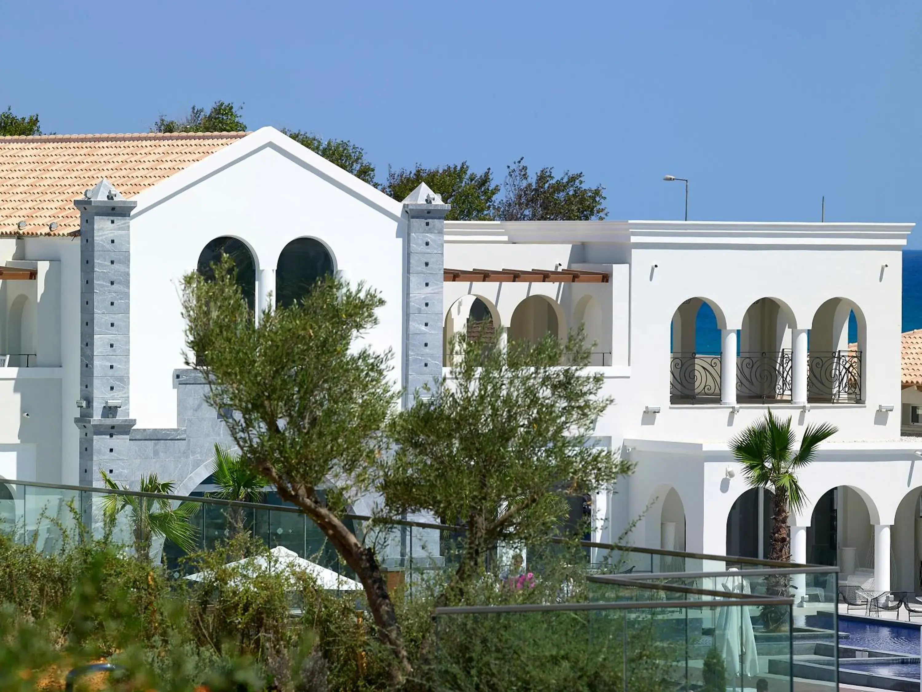 Facade/entrance in Anemos Luxury Grand Resort Facade/entrance in Anemos Luxury Grand Resort