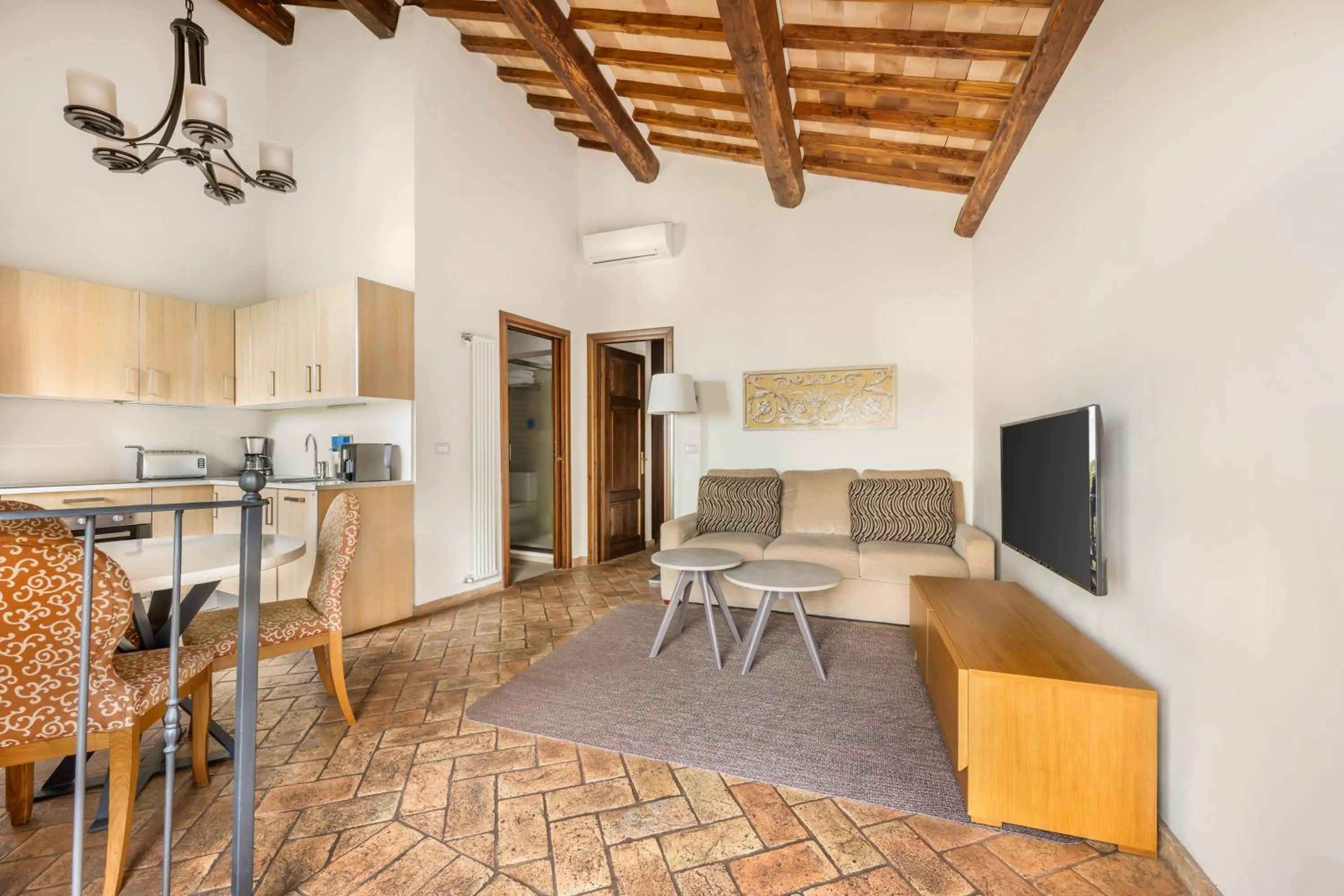 Kitchen or kitchenette in Palazzo Catalani Resort