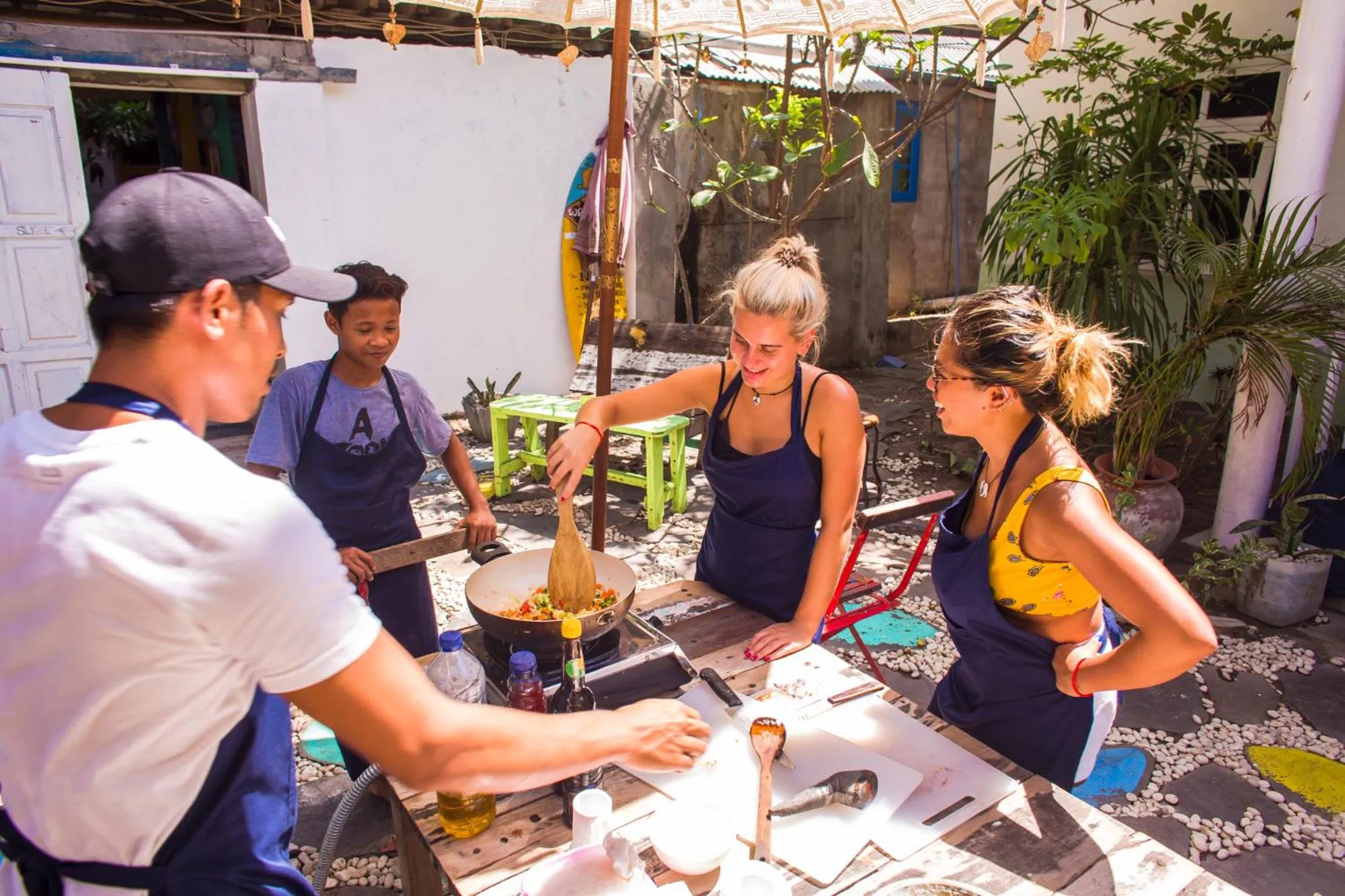 Patio in Gili La Boheme