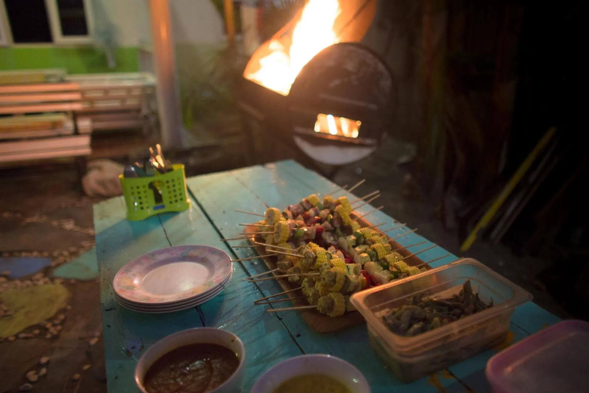 Patio in Gili La Boheme
