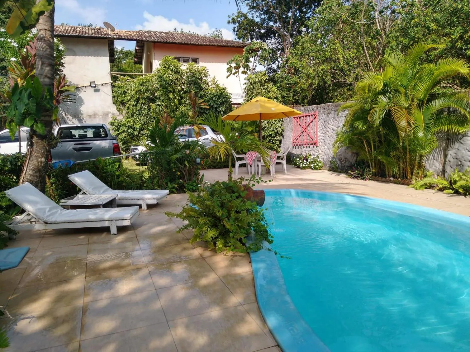 Pool view in Pousada Mar Mai