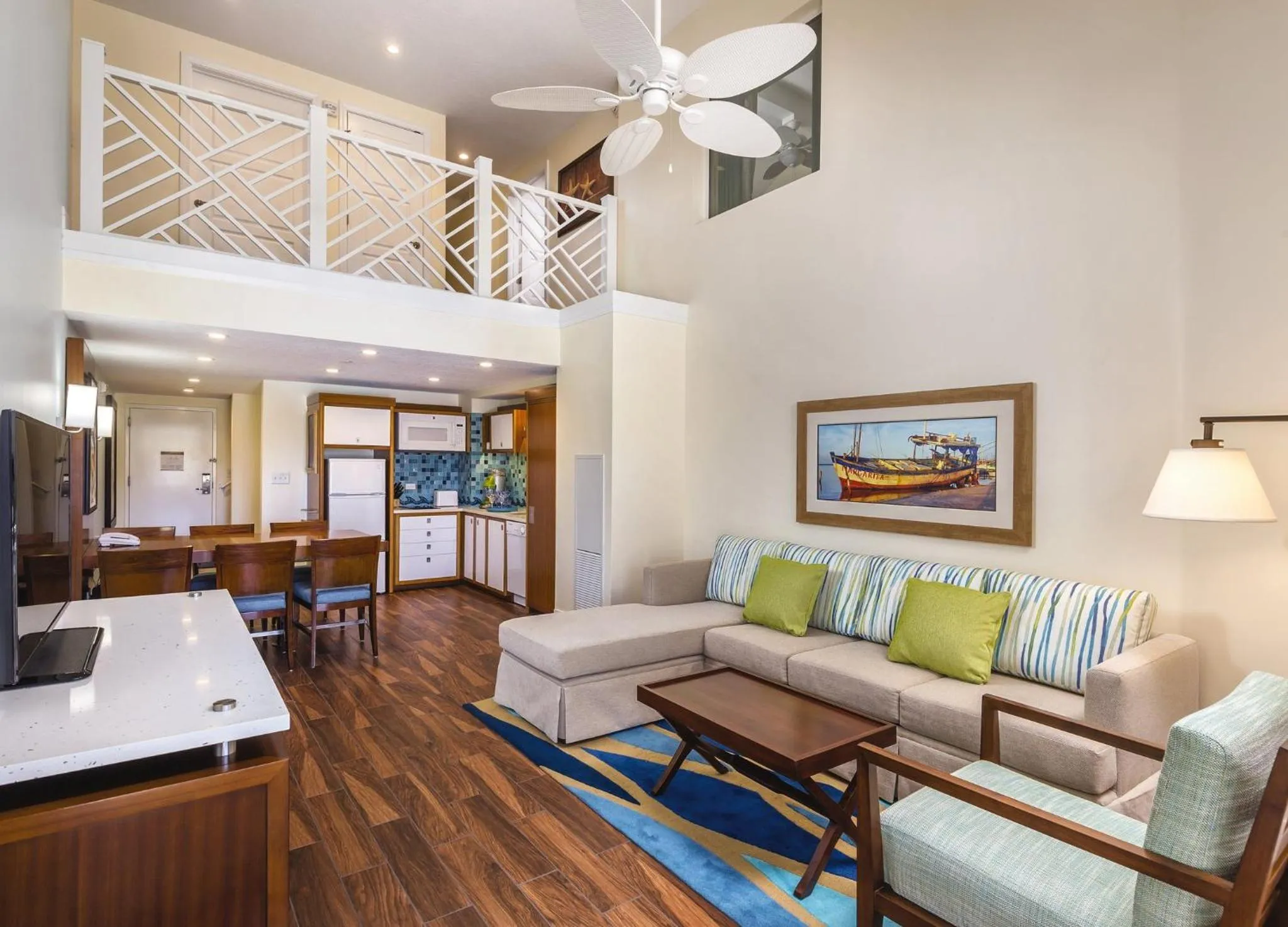 Living room in Margaritaville Vacation Club - St Thomas