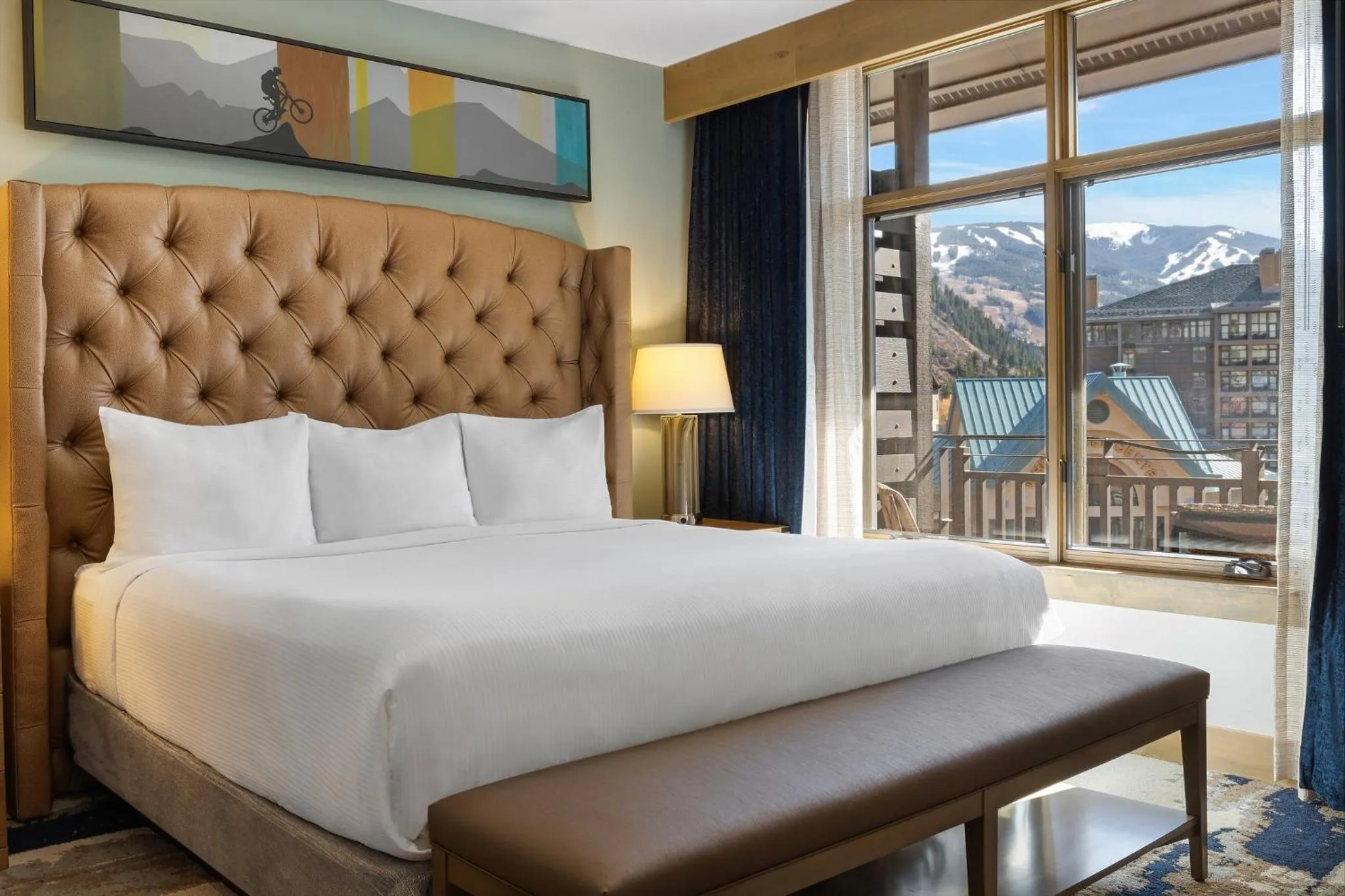 Bedroom, Bed in Club Wyndham Resort at Avon