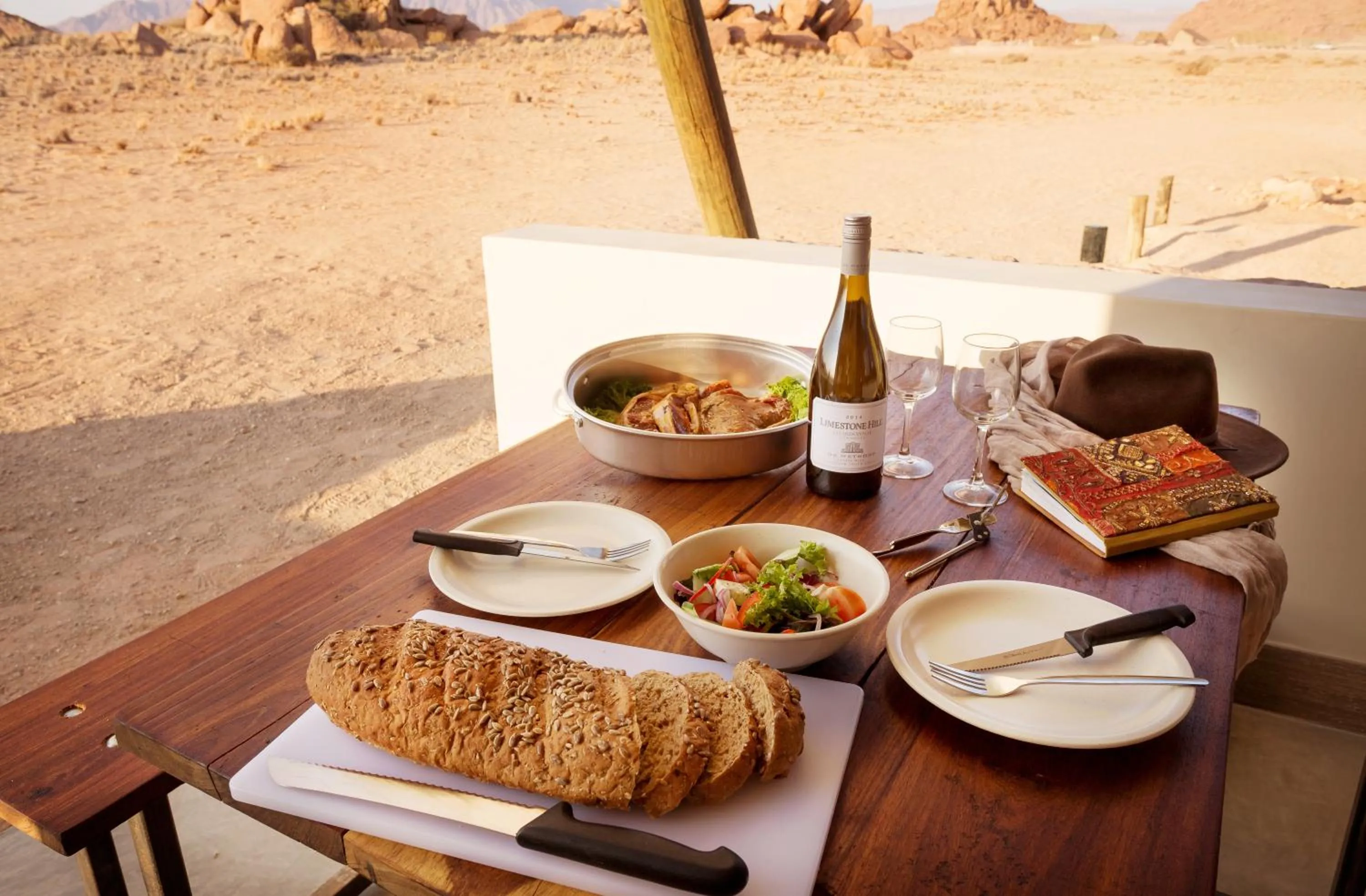 Patio in Desert Quiver Camp