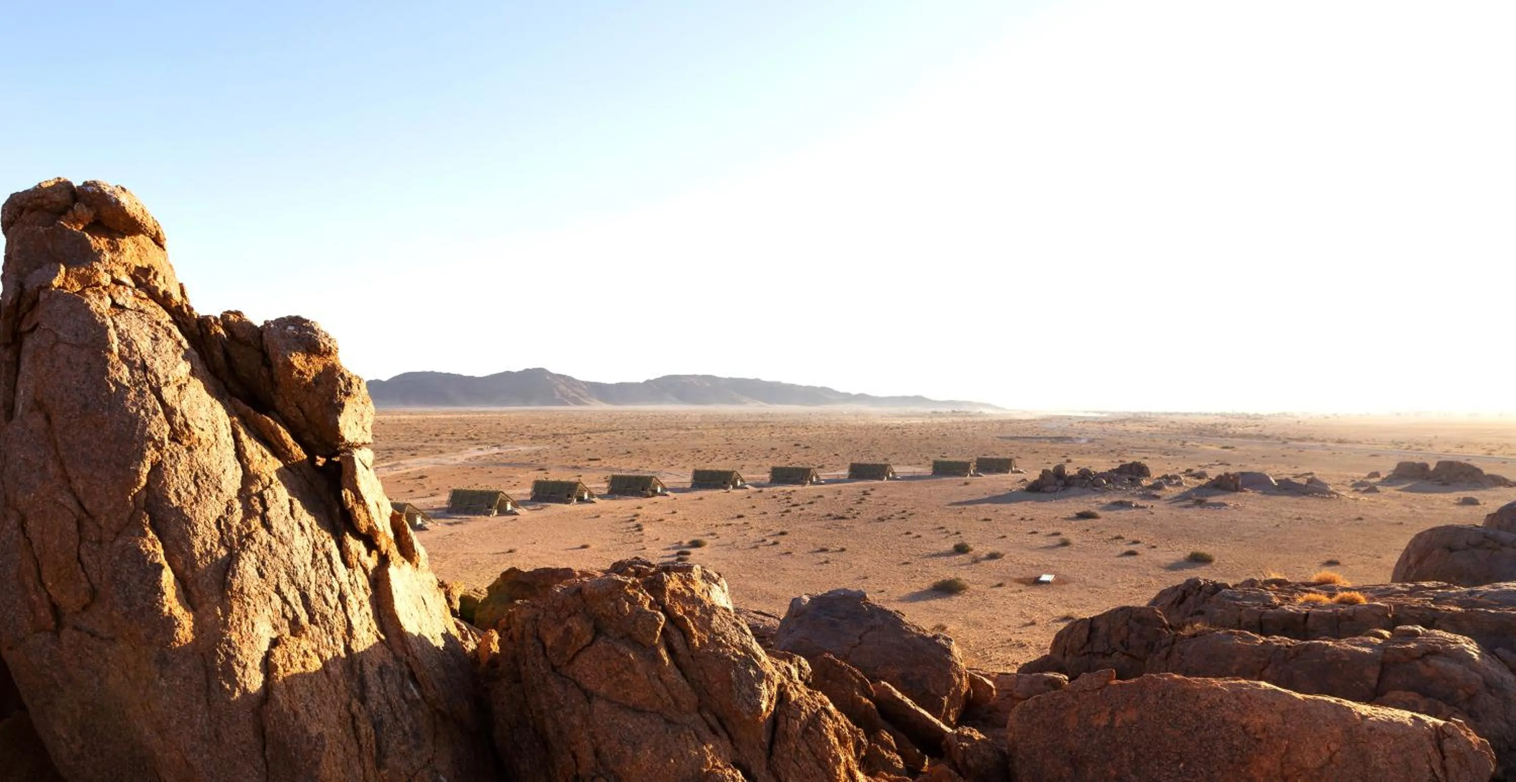 Bird's eye view in Desert Quiver Camp