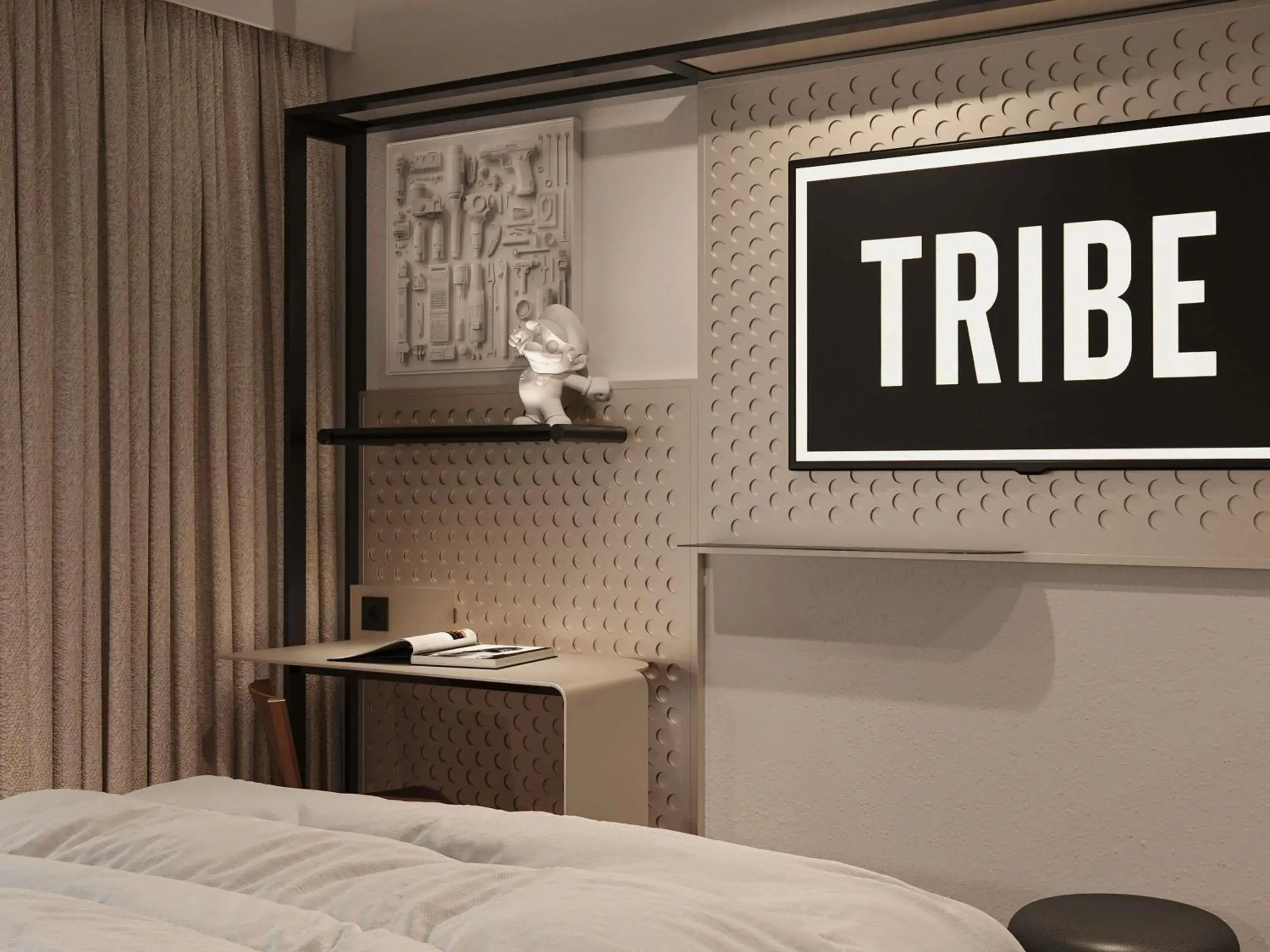Tribe Comfort Double Room with Balcony in TRIBE PARIS SURESNES Tribe Comfort Double Room with Balcony in TRIBE PARIS SURESNES