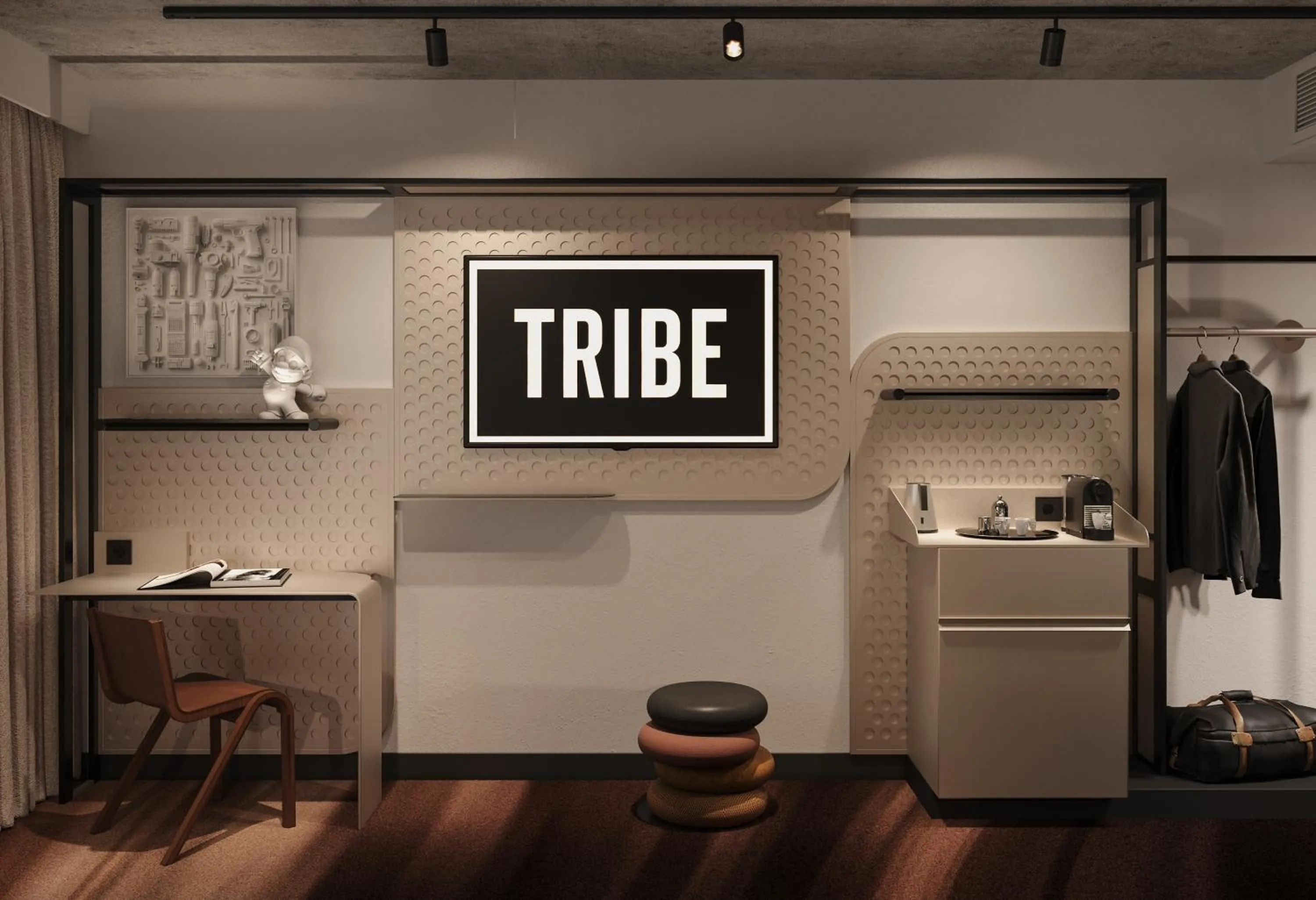 Classic Room With Two Single Beds in TRIBE PARIS SURESNES