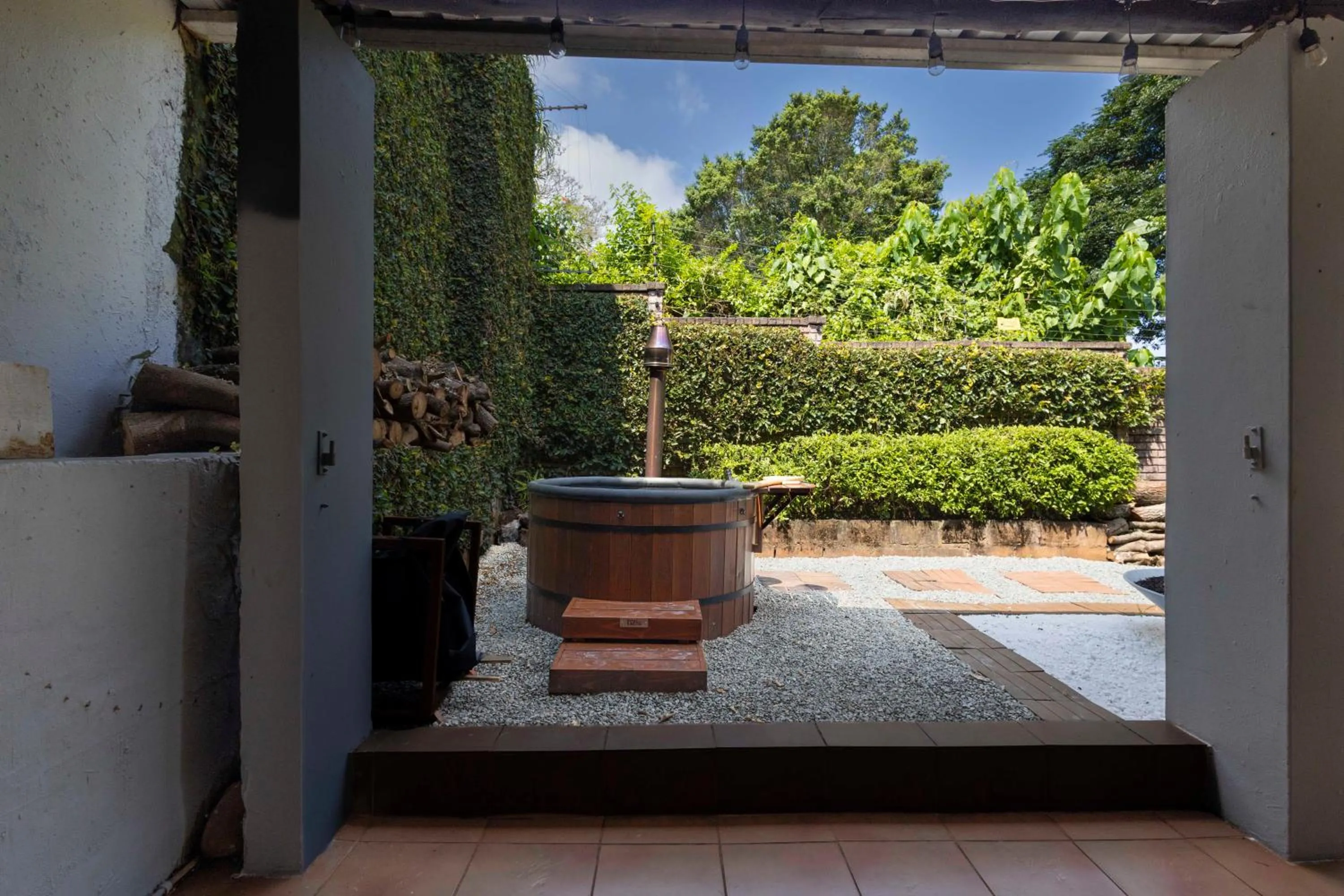 Hot Tub in The Old Stone House