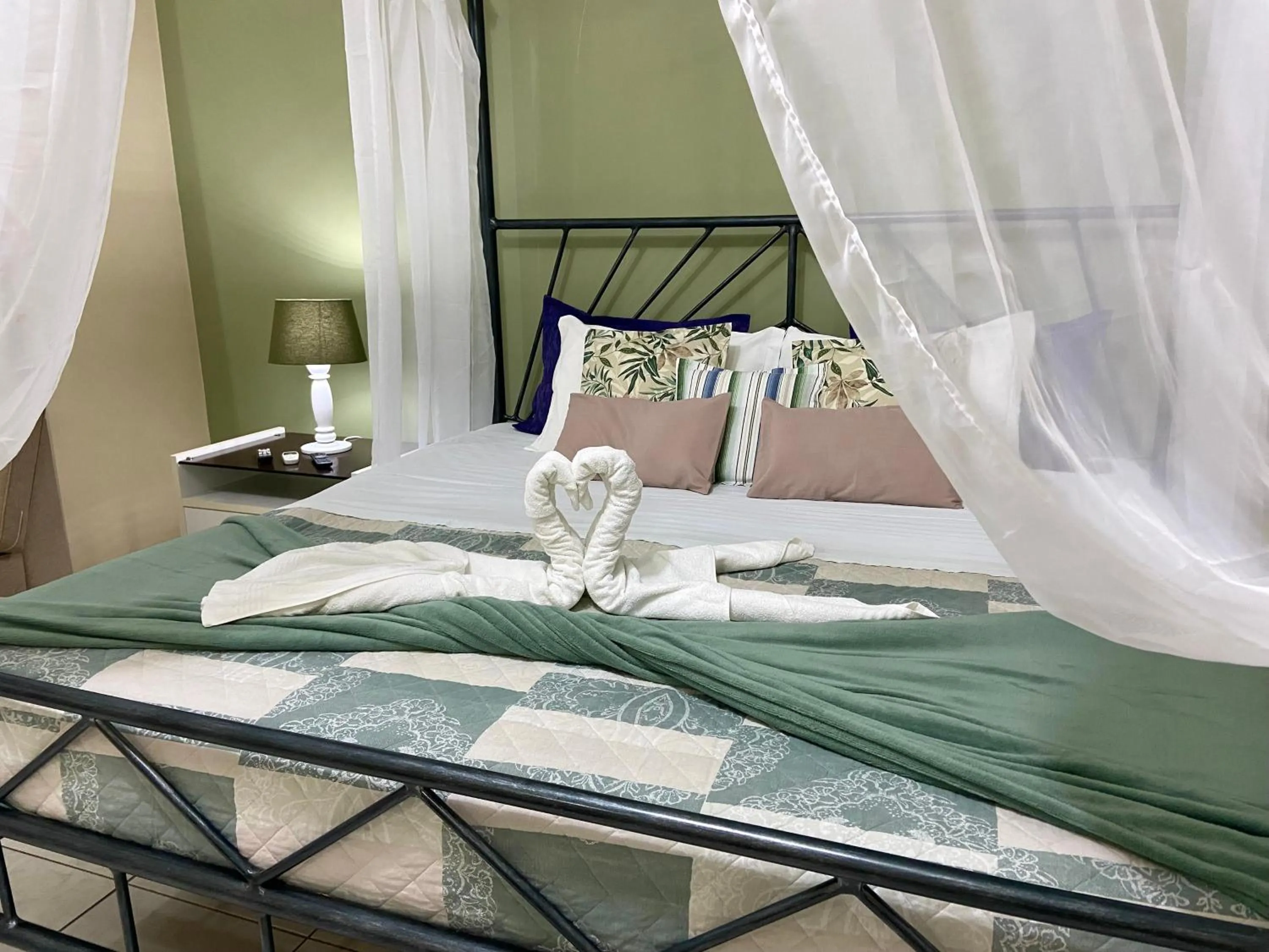 Bed in Pousada Canasvieiras