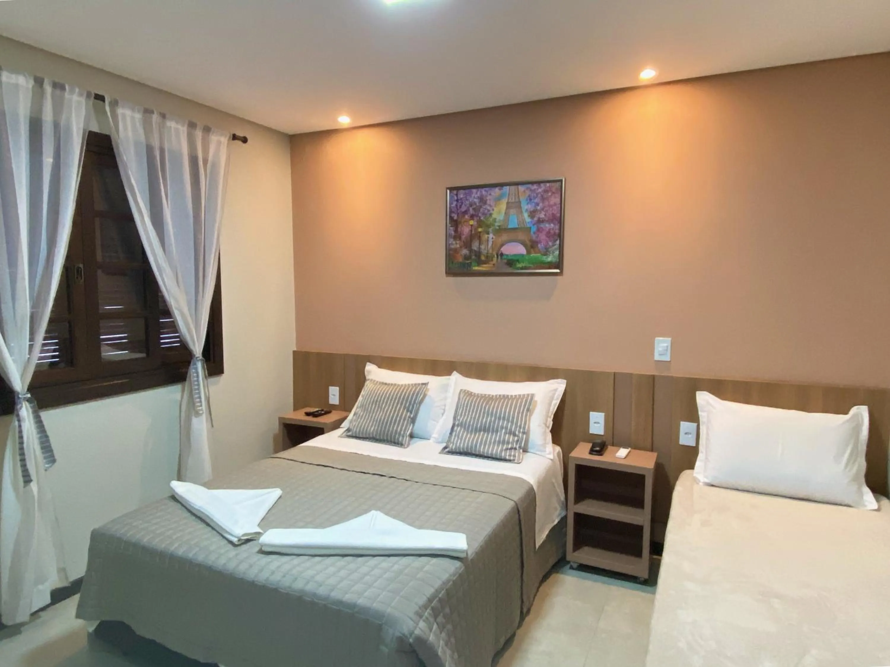 Bed in Pousada Canasvieiras