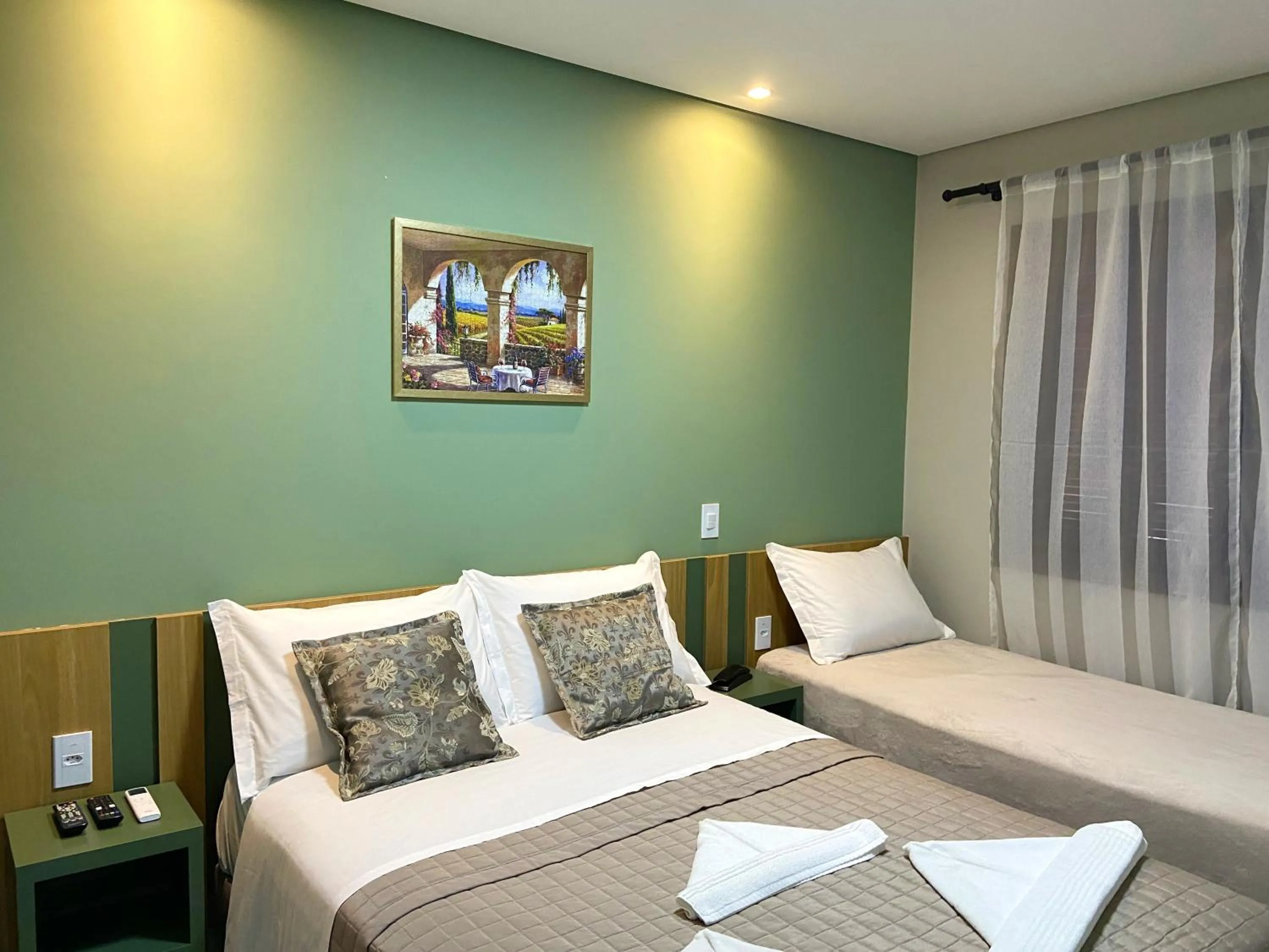 Bed in Pousada Canasvieiras