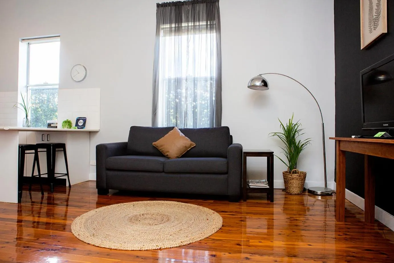 Living room in Revive Central Apartments