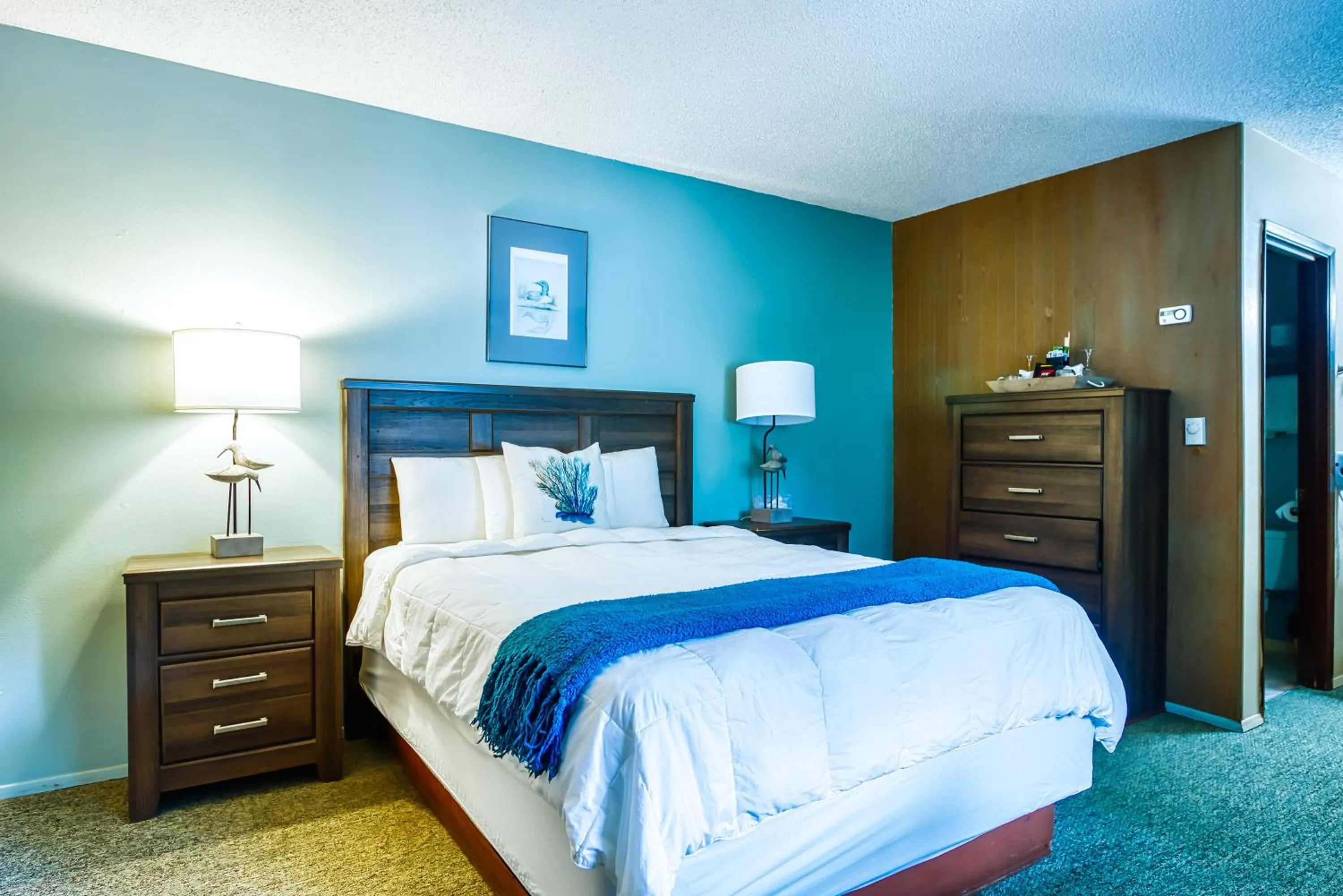 Bed in Ocean Crest Resort