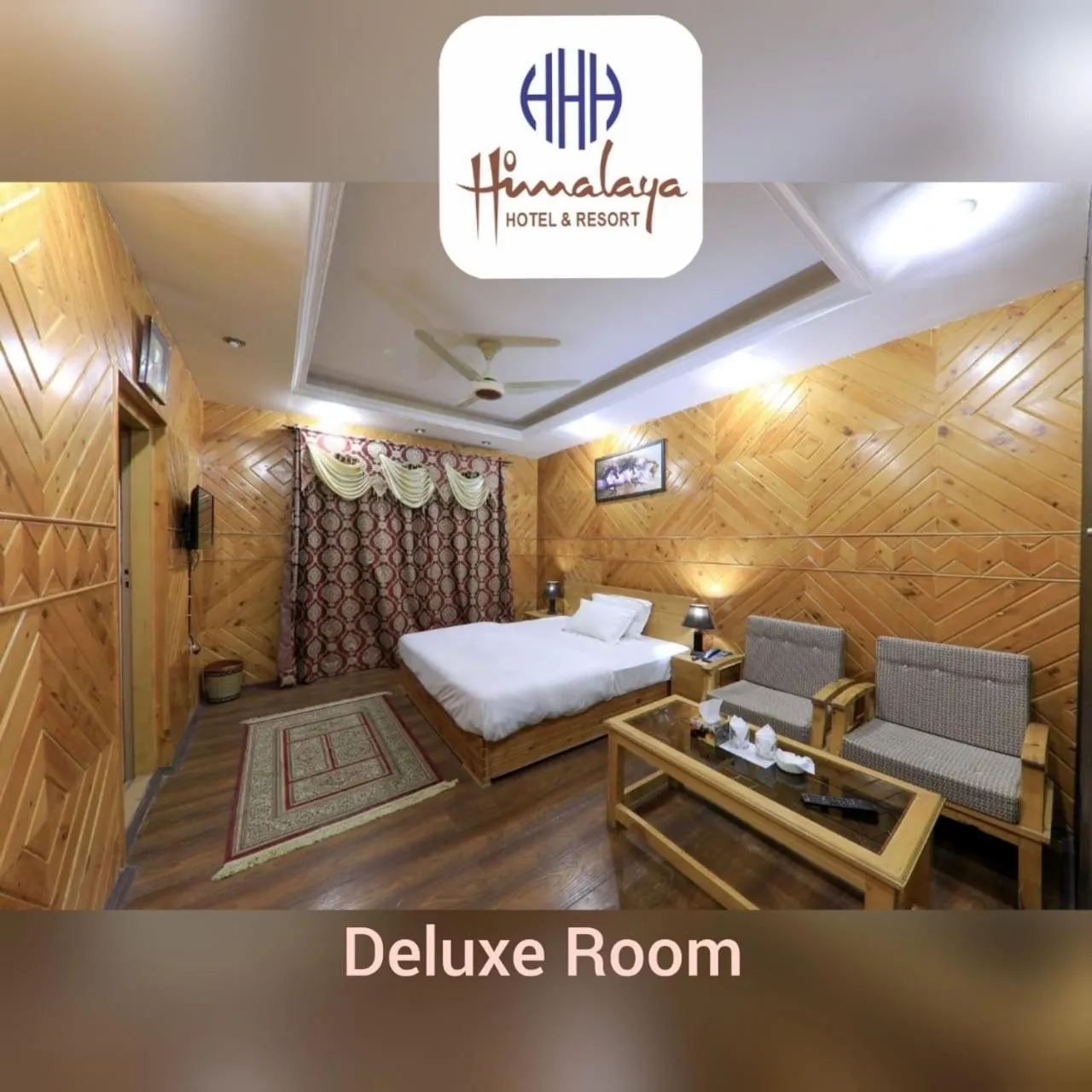 Bed in Hotel Himalaya Skardu