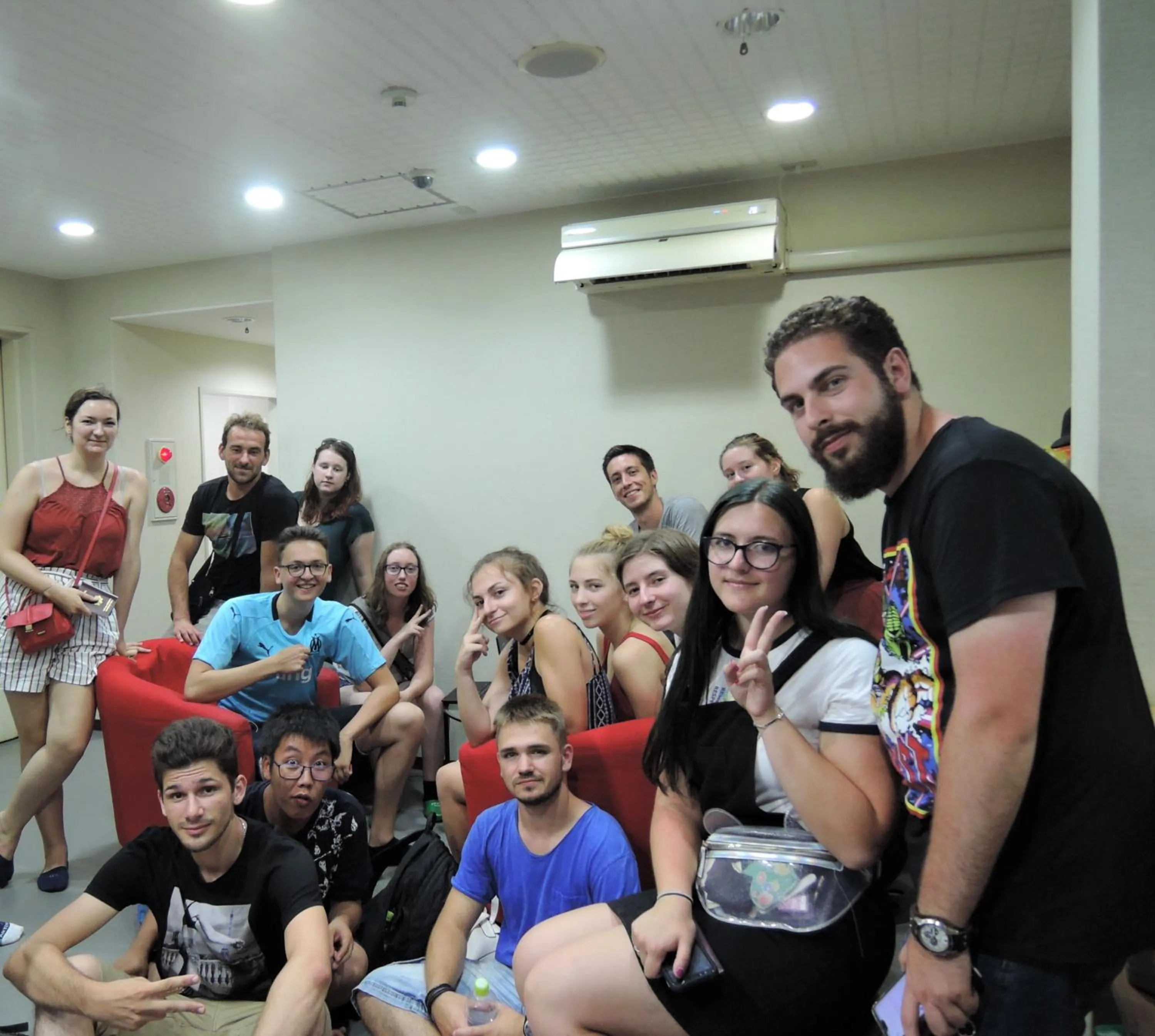 group of guests in Hotel Lucky