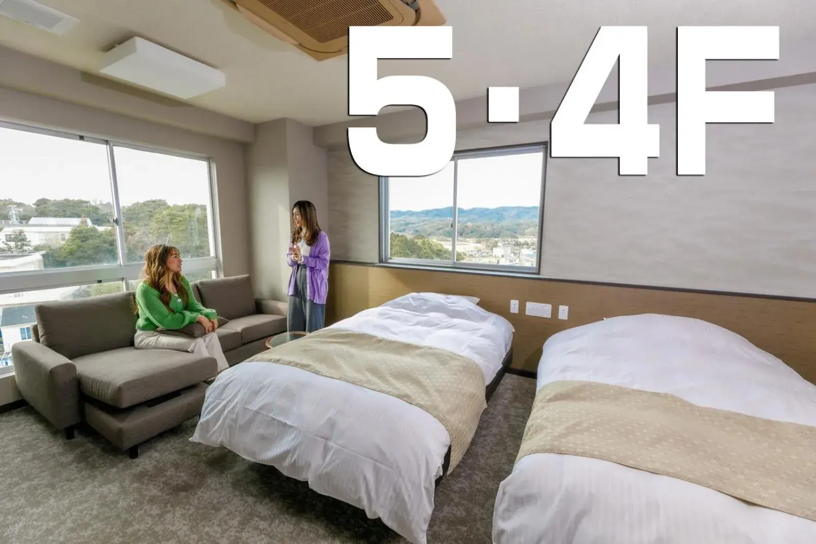 Twin Room with Mountain View in Ise-Shima Ohtaya Healing Stay Twin Room with Mountain View in Ise-Shima Ohtaya Healing Stay