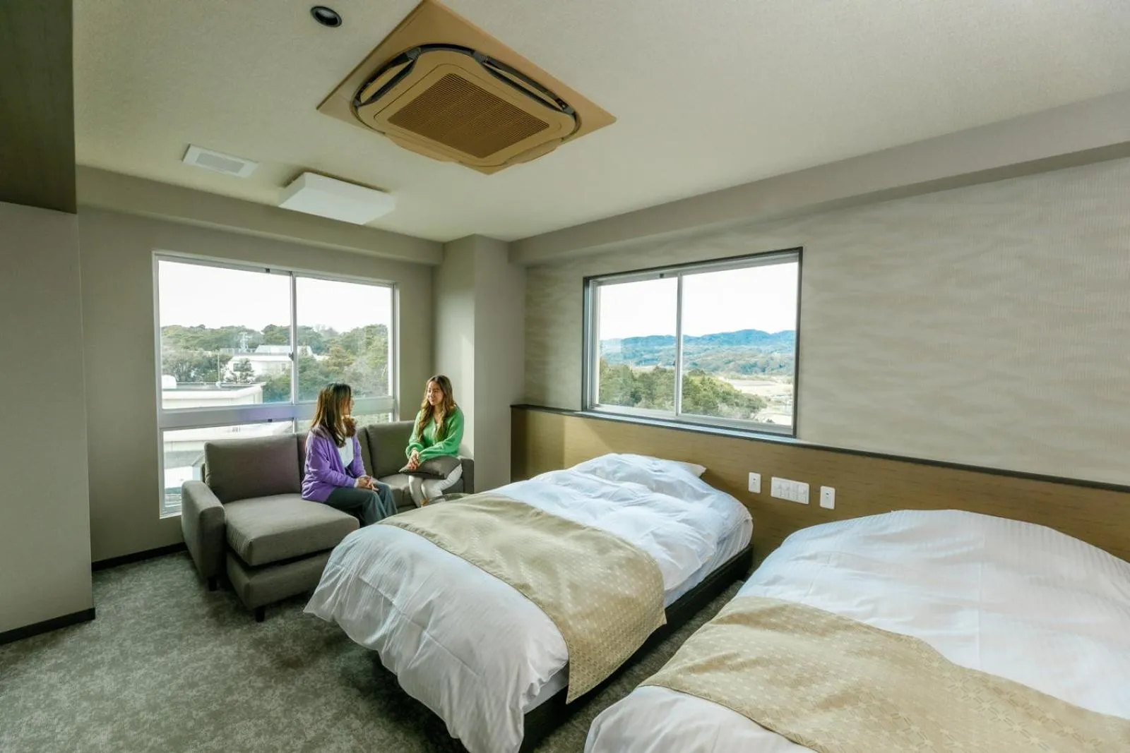 Photo of the whole room, Bed in Ise-Shima Ohtaya Healing Stay
