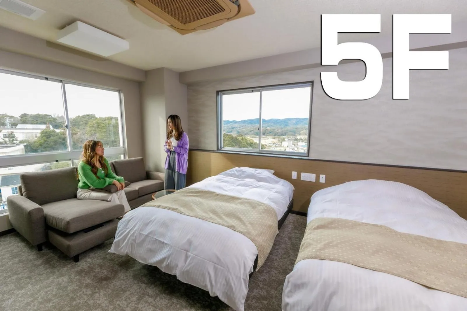 Photo of the whole room, Bed in Ise-Shima Ohtaya Healing Stay