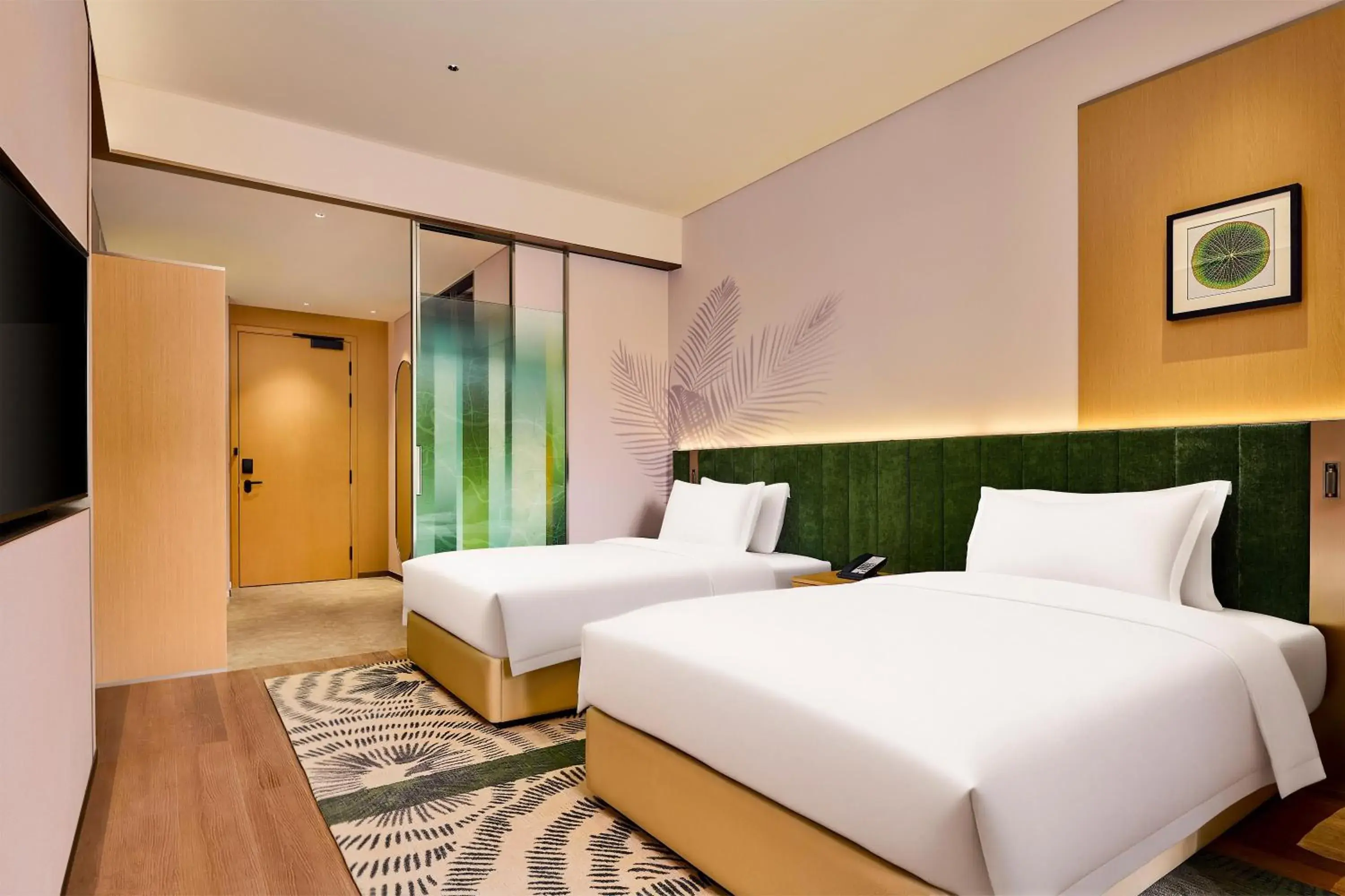 Deluxe Twin Room in Hilton Garden Inn Guangzhou Tianhe Fenghuang Deluxe Twin Room in Hilton Garden Inn Guangzhou Tianhe Fenghuang
