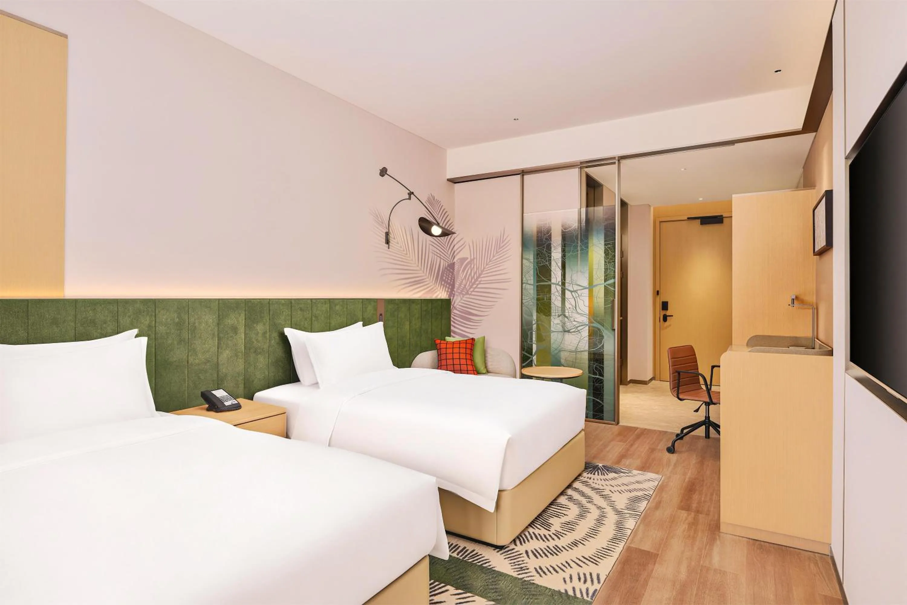 Twin Room in Hilton Garden Inn Guangzhou Tianhe Fenghuang