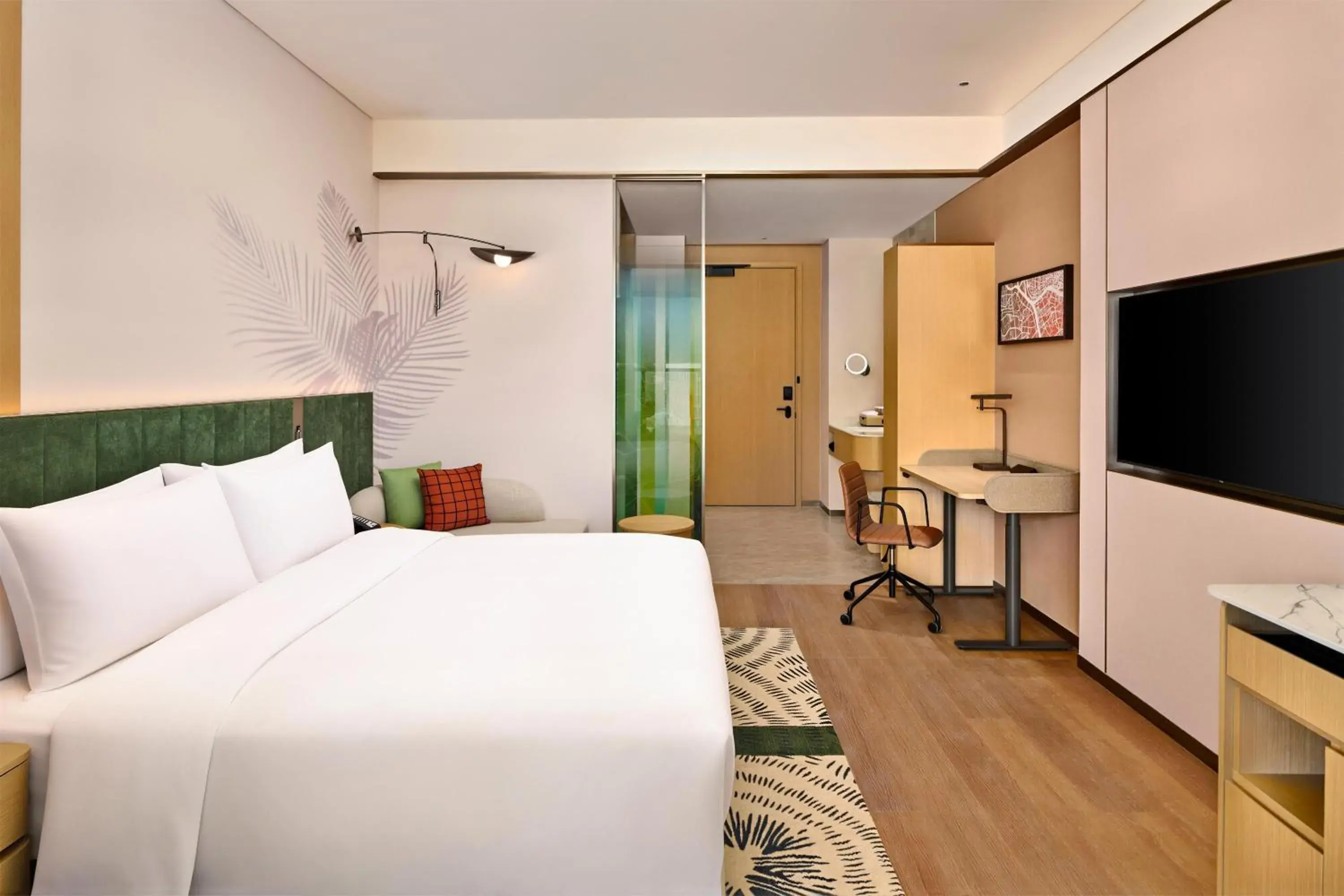 King Room with Garden View in Hilton Garden Inn Guangzhou Tianhe Fenghuang King Room with Garden View in Hilton Garden Inn Guangzhou Tianhe Fenghuang