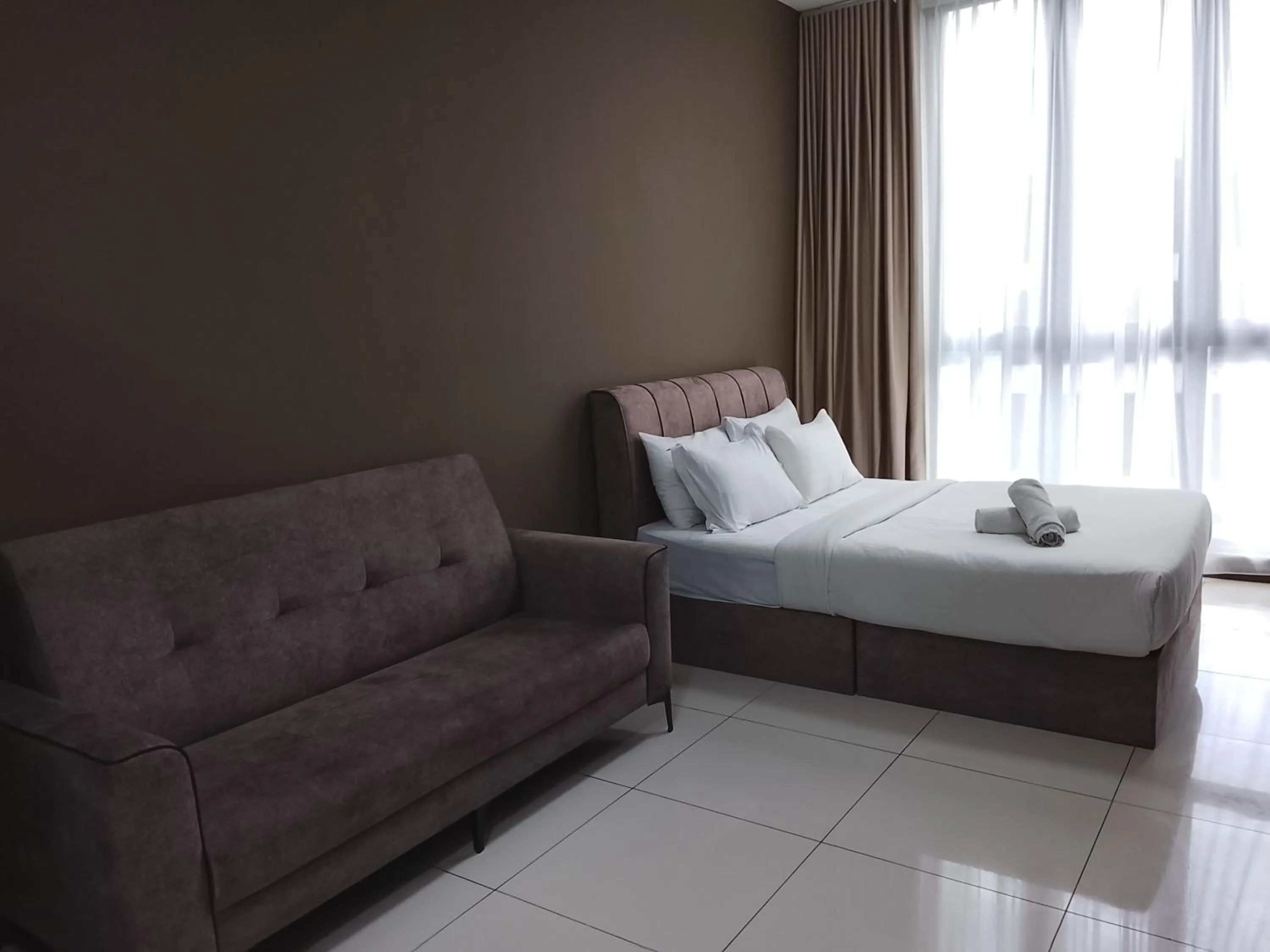 Bed in Quill Luxury Suites KLCC